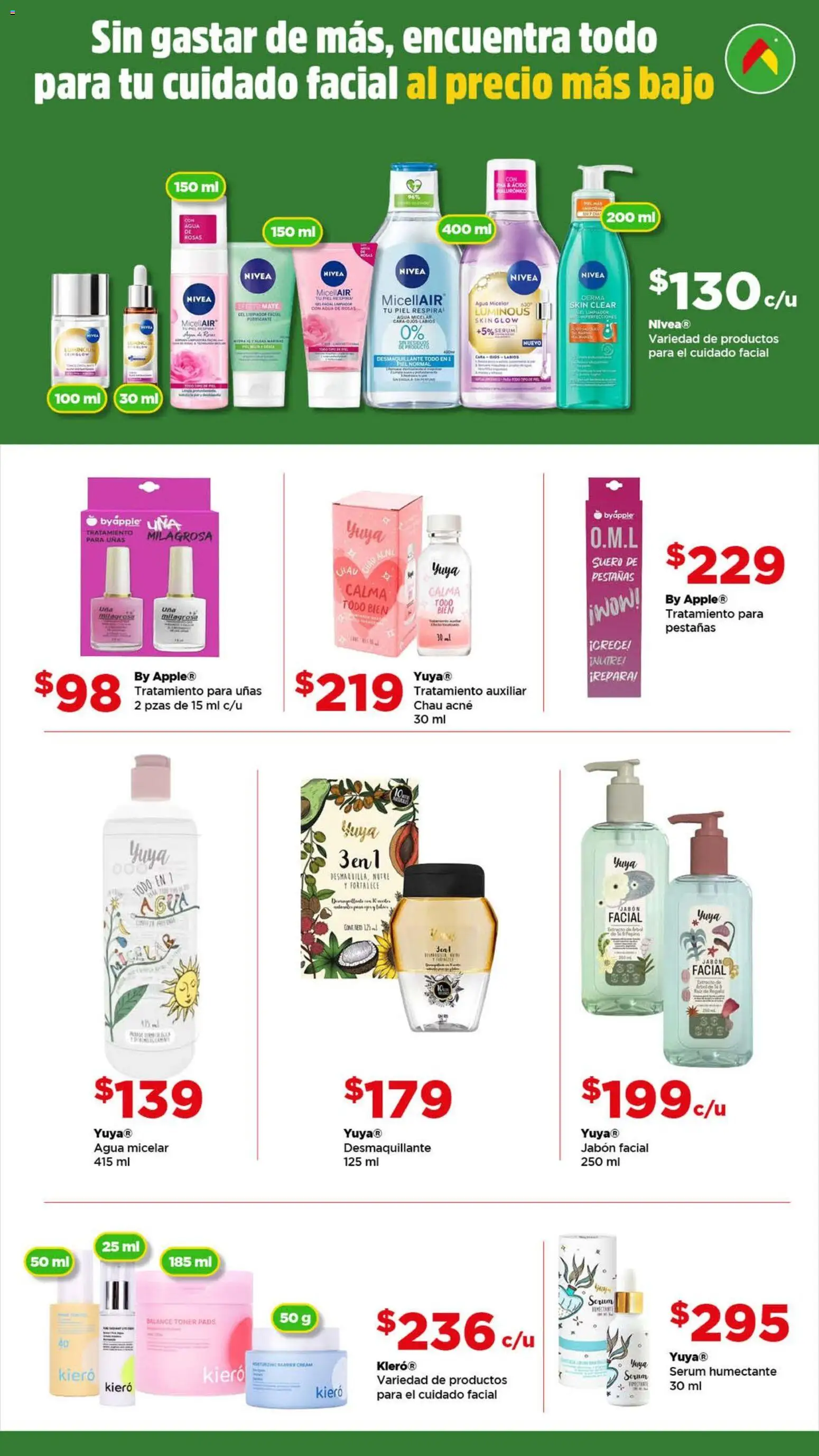 Nuevas ofertas de Bodega Aurrerá válidas en toda la República Mexicana desde el 03.06.2026. ¡Encuentra las mejores ofertas en Bodega Aurrerá folleto Más productos y más ahorros! | Página: 5 | Productos: Serum, Agua, Desmaquillante, Toner