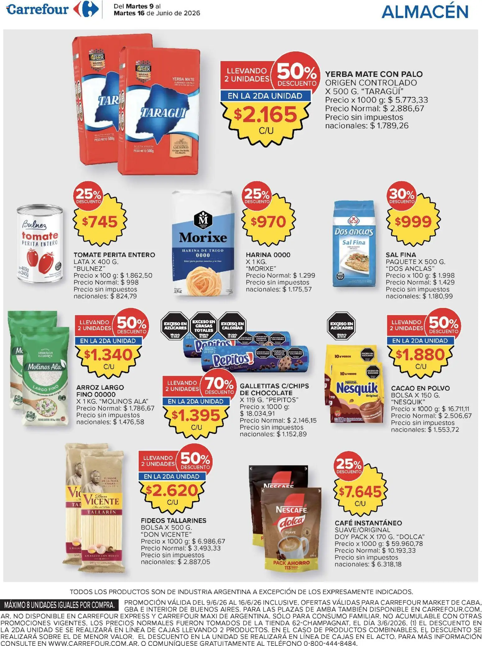Carrefour Market catálogo │ válido desde el 09.06.2026 | Página: 7 | Productos: Teléfono, Harina, Polvo, Café