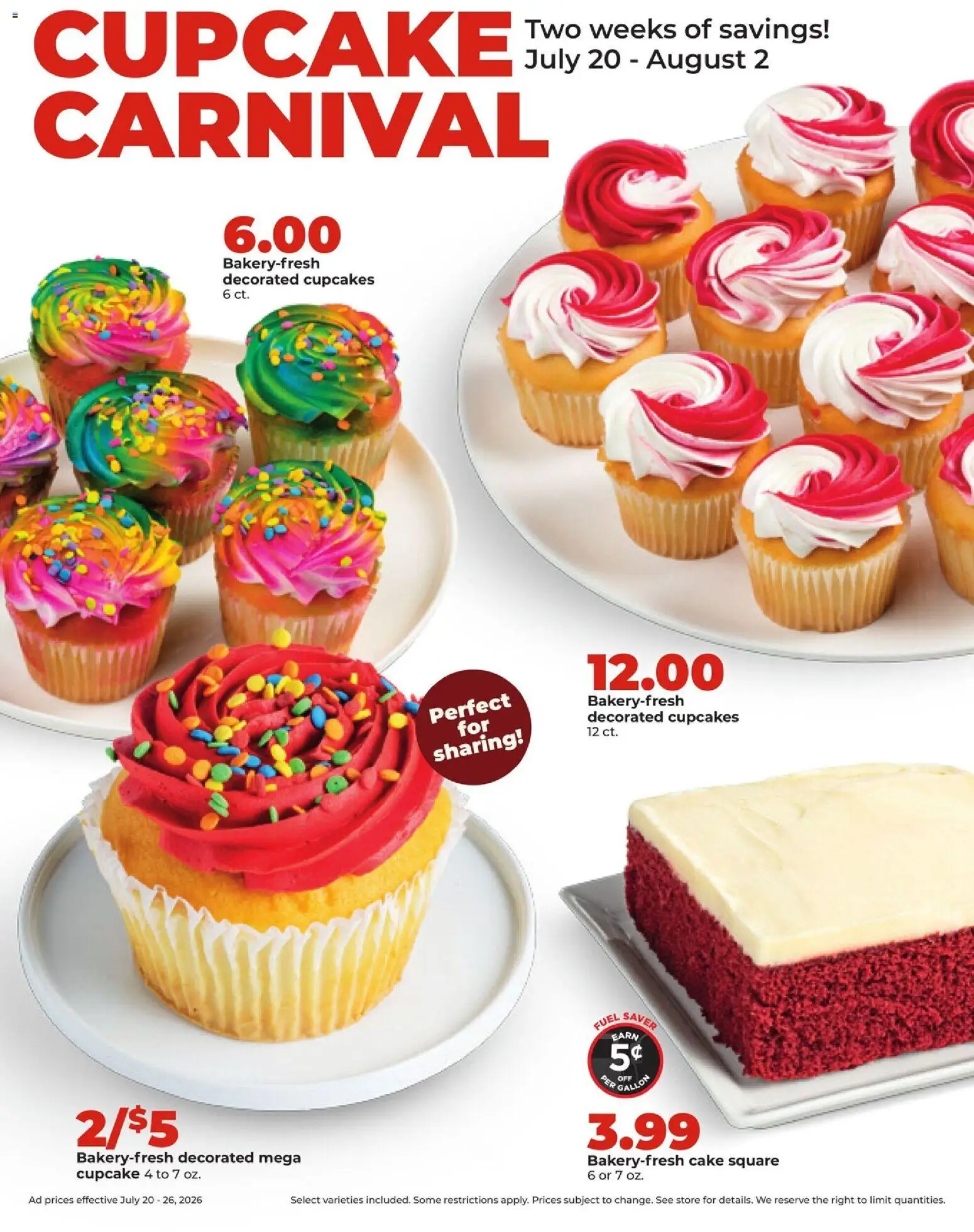 HyVee Weekly Ad - valid from 07/20/2026 | Page: 16 | Products: Cupcake