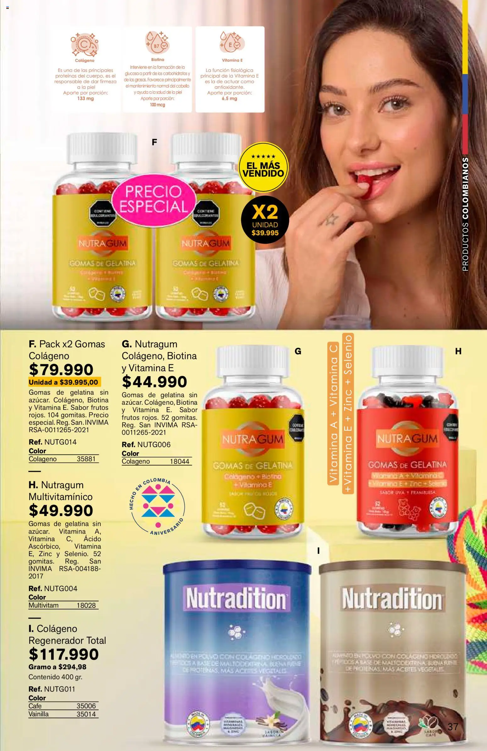 Leonisa revista - valida desde el 25/06/2026 | Página: 37 | Productos: Gelatina, Gomas, Uva, Café