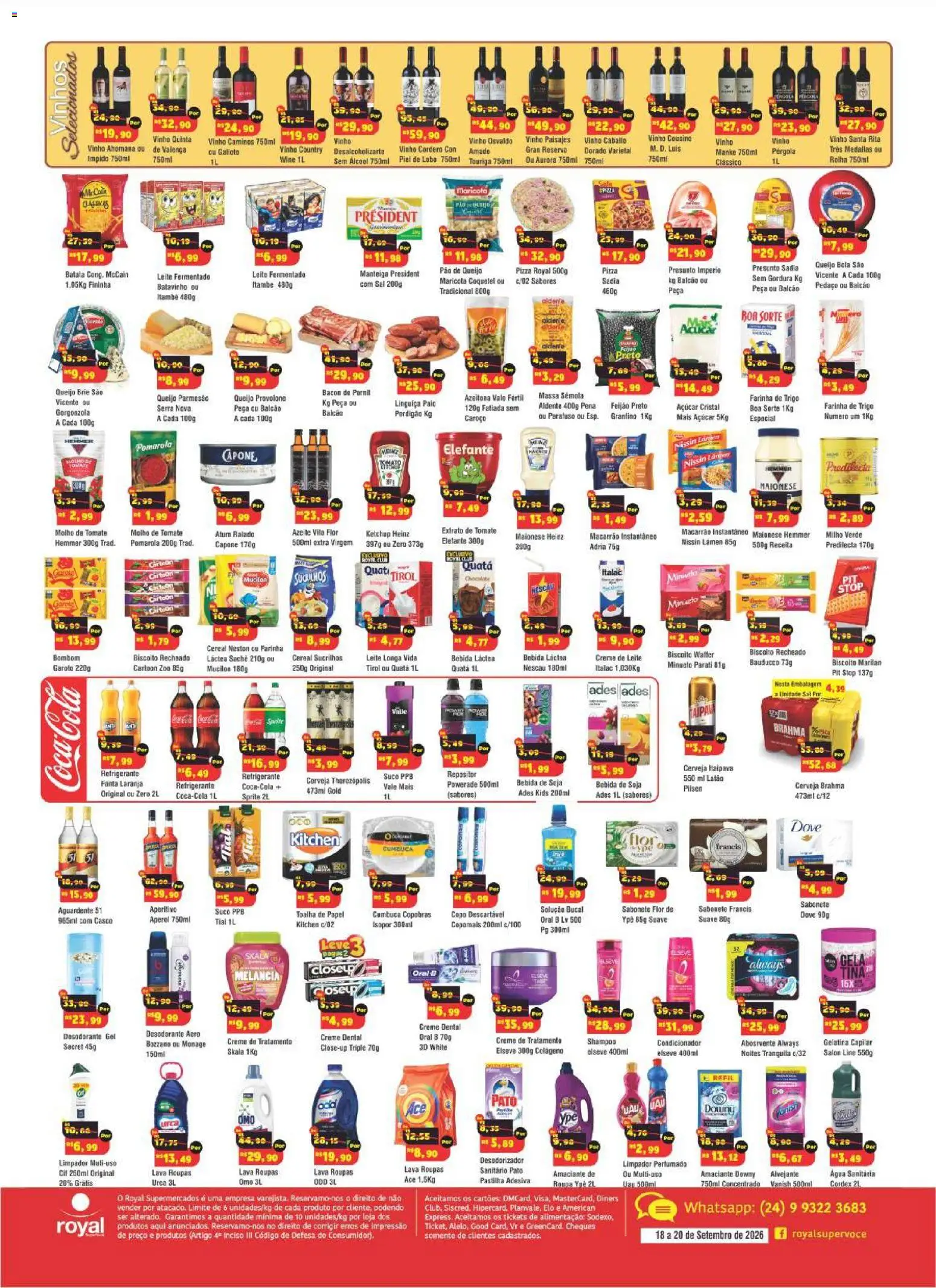 Royal Supermercados Folheto - válido de 18/09/2026 | Página: 2 | Produtos: Solução bucal, Milho verde, Pernil, Pão