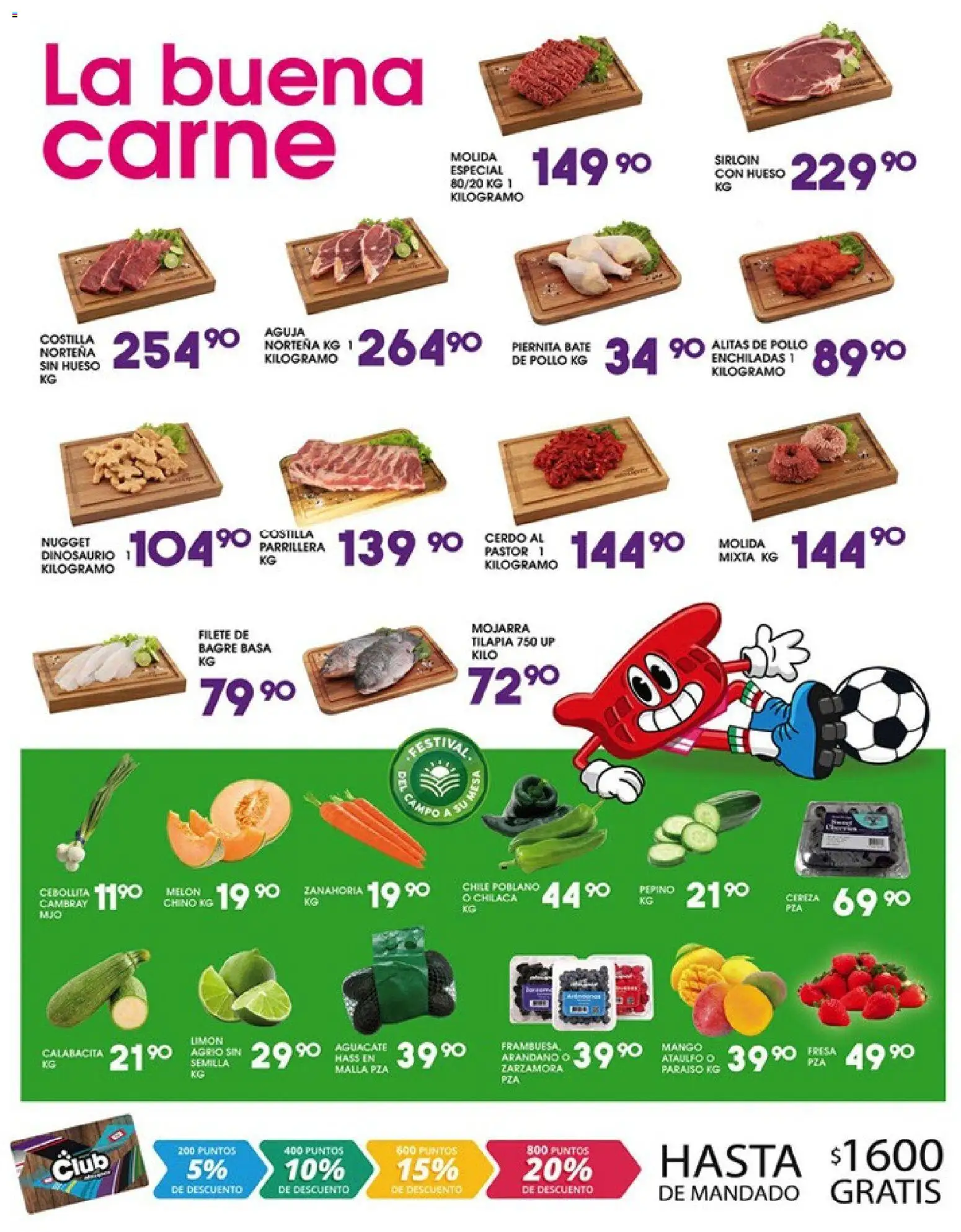 Nuevas ofertas de Alsuper válidas en toda la República Mexicana desde el 12.06.2026. ¡Encuentra las mejores ofertas en Alsuper folleto Saltillo! | Página: 2 | Productos: Pollo, Fresa, Melón, Zanahoria