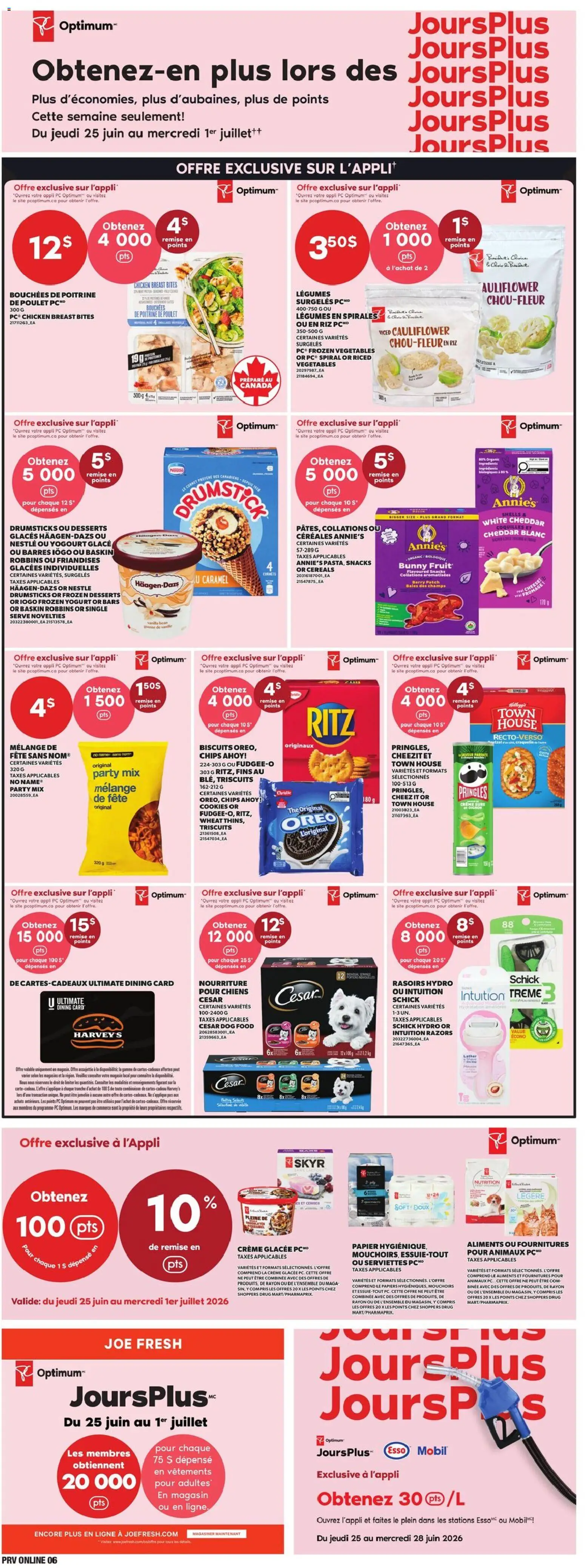 Provigo flyer valid from Jun 25, 2026 | Page: 7 | Products: Cereals, Cookies, PC, Yogurt