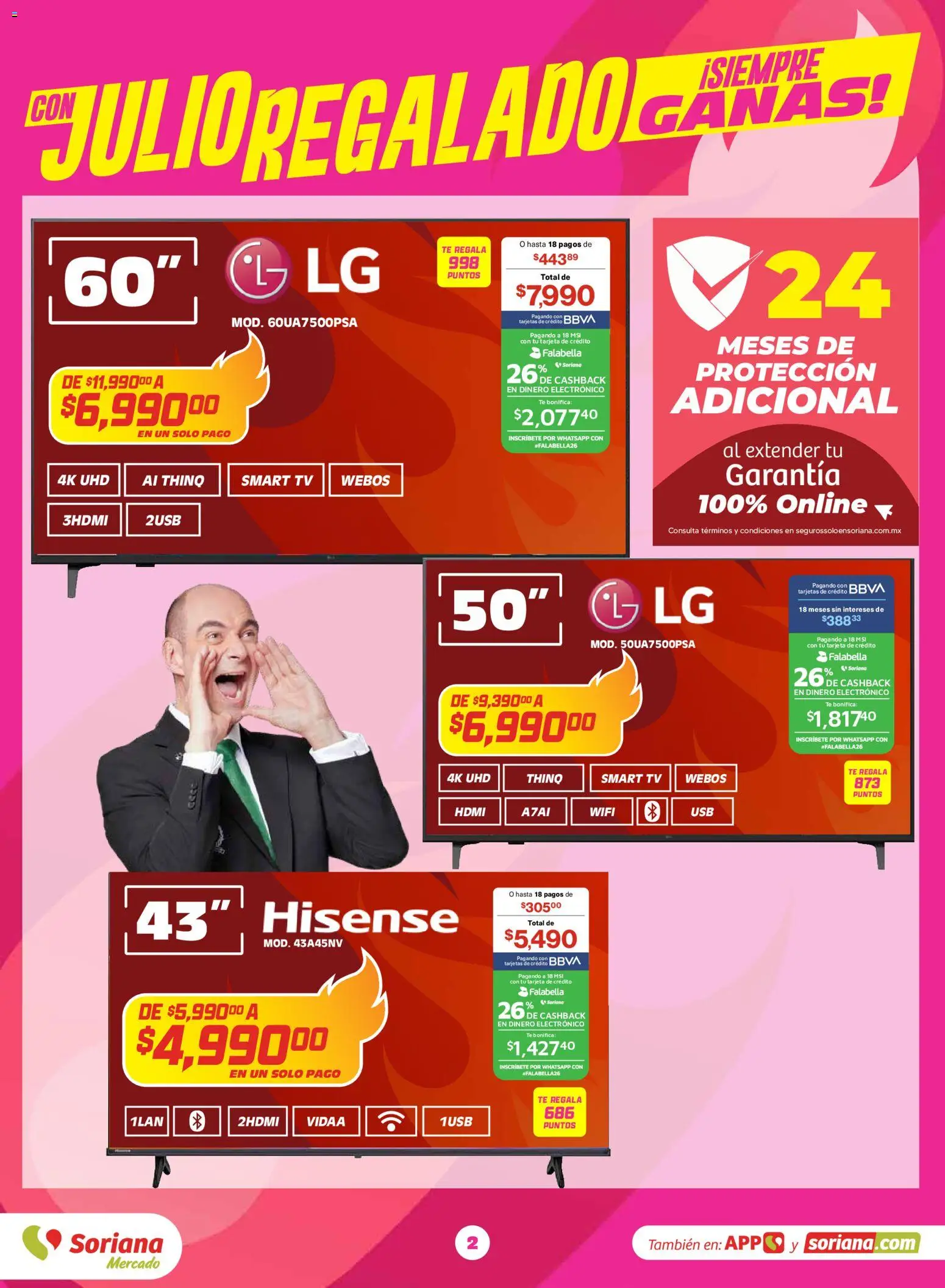 Nuevas ofertas de Soriana válidas en toda la República Mexicana desde el 03.06.2026. ¡Encuentra las mejores ofertas en Soriana Con Julio Regalado siempre ganas Mercado Nacional! | Página: 2 | Productos: Té