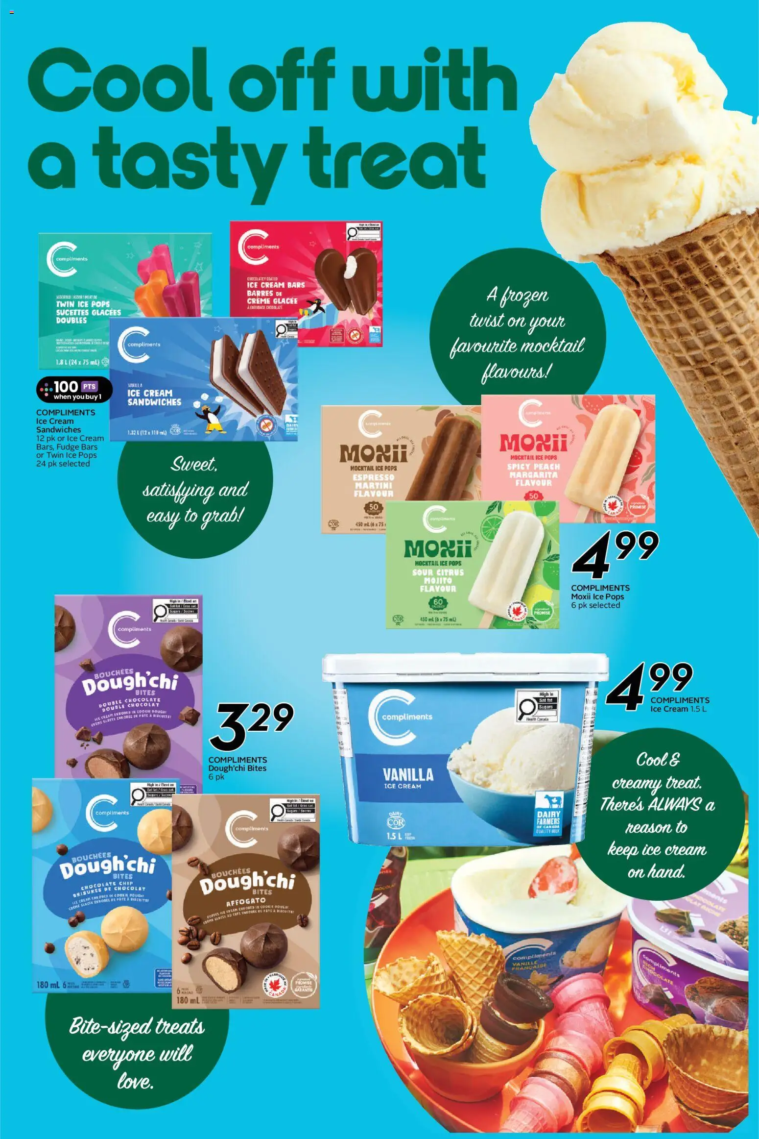 Sobeys flyer valid from 21.05.2026 | Page: 18 | Products: Cream, Ice cream, Milk, Chocolate