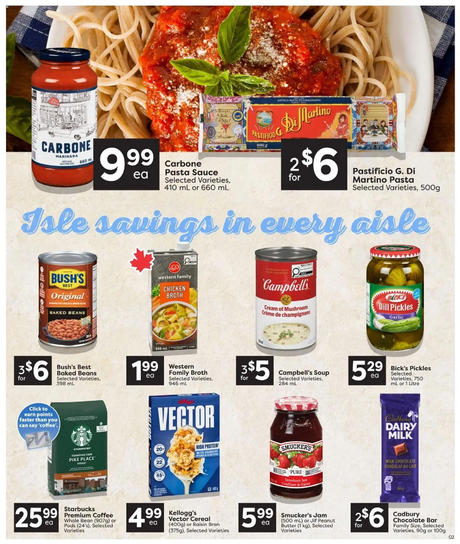 Quality Foods flyer valid from Jul 30, 2026 | Page: 11 | Products: Pasta, Butter, Coffee, Chocolate
