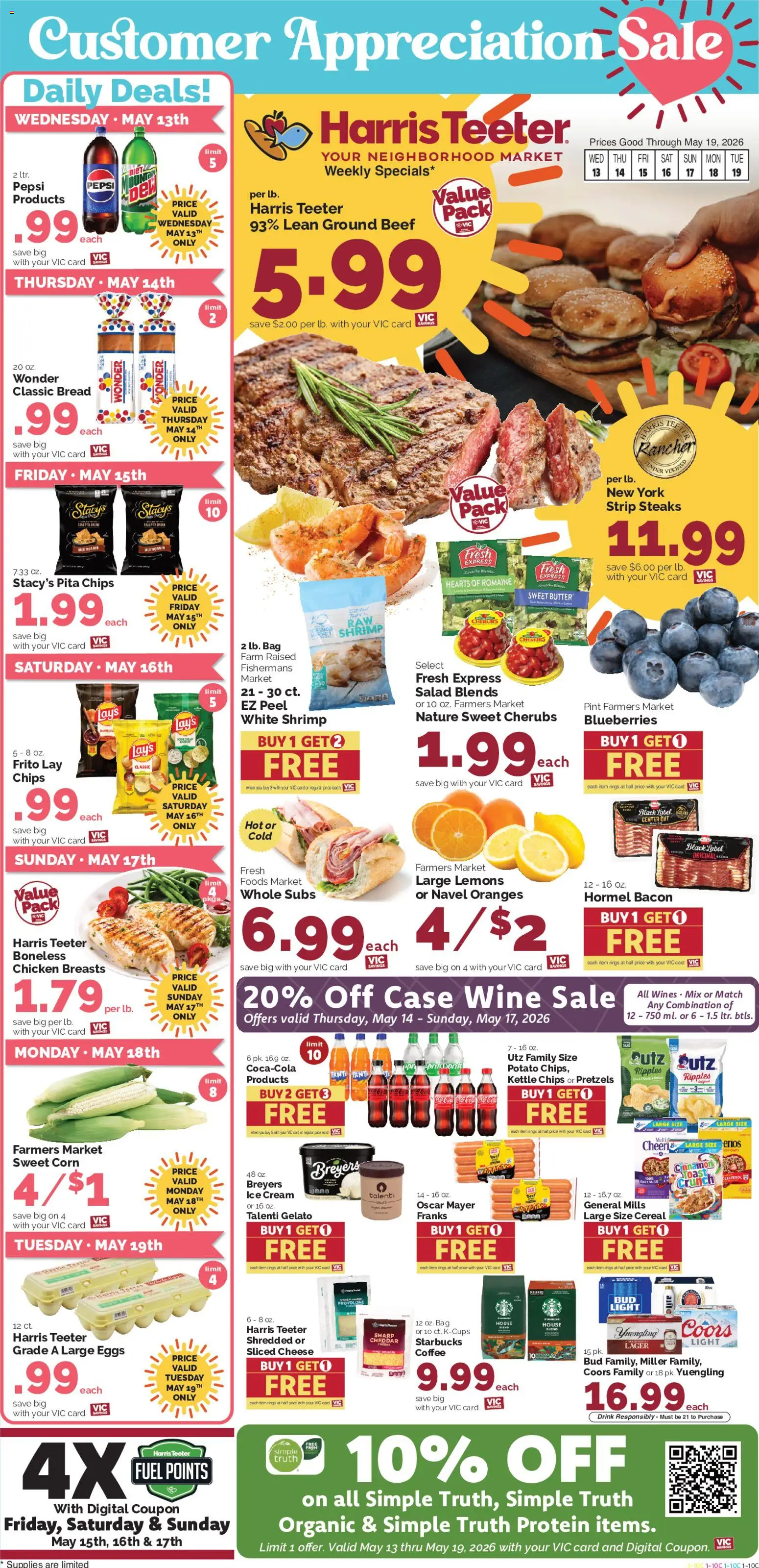 Harris Teeter Weekly Ad - NC - valid from 13.05.2026 | Page: 1