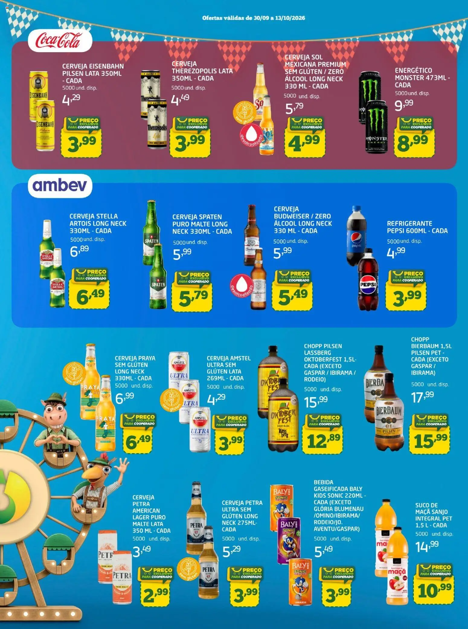 Cooper Folheto - válido de 30/09/2026 | Página: 3 | Produtos: Álcool, Suco, Bebida, Monster