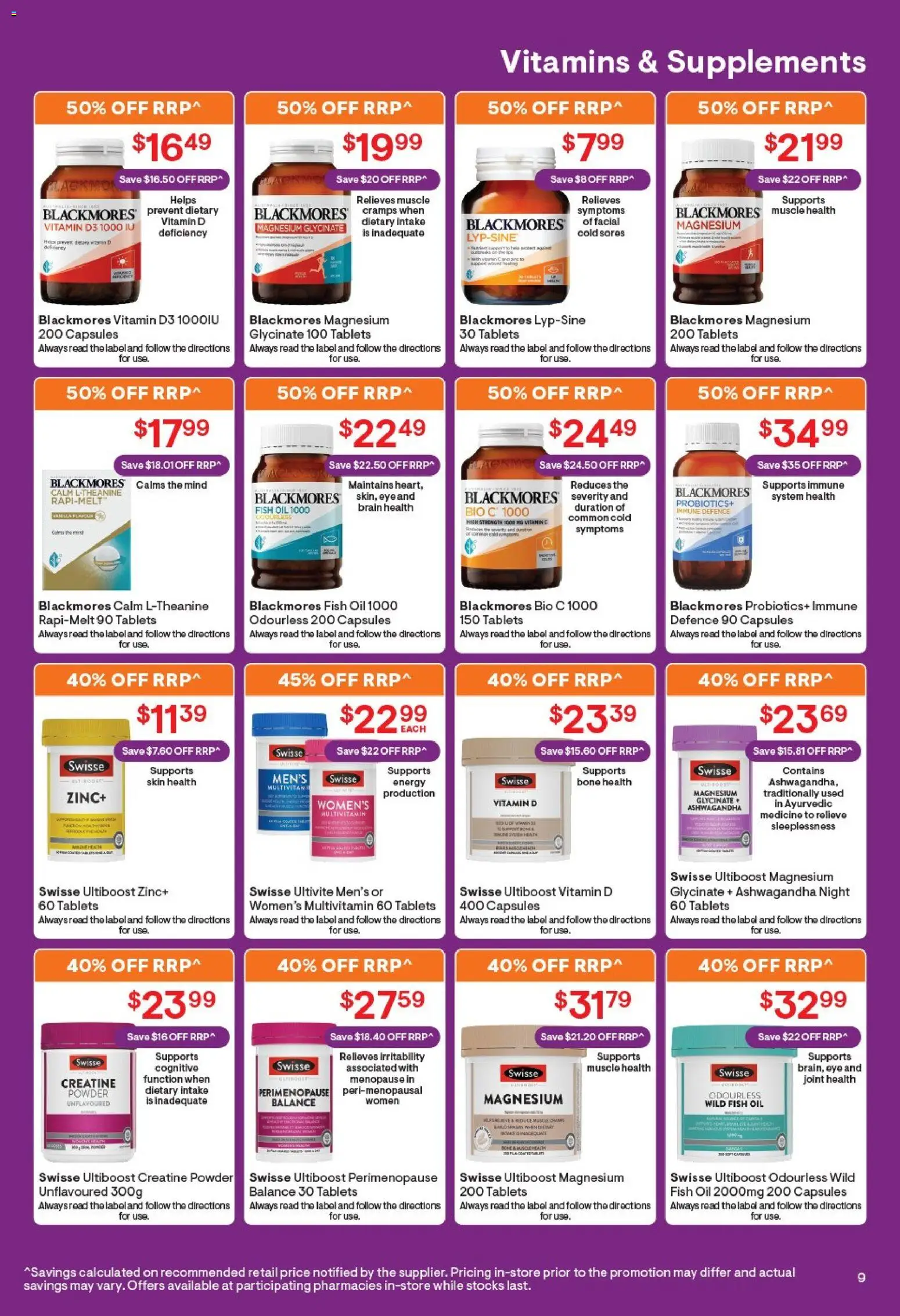 Discount Drug Stores catalogue - valid from 14/09/2026 | Page: 10 | Products: Oil, Probiotics, Tablets, Vitamin
