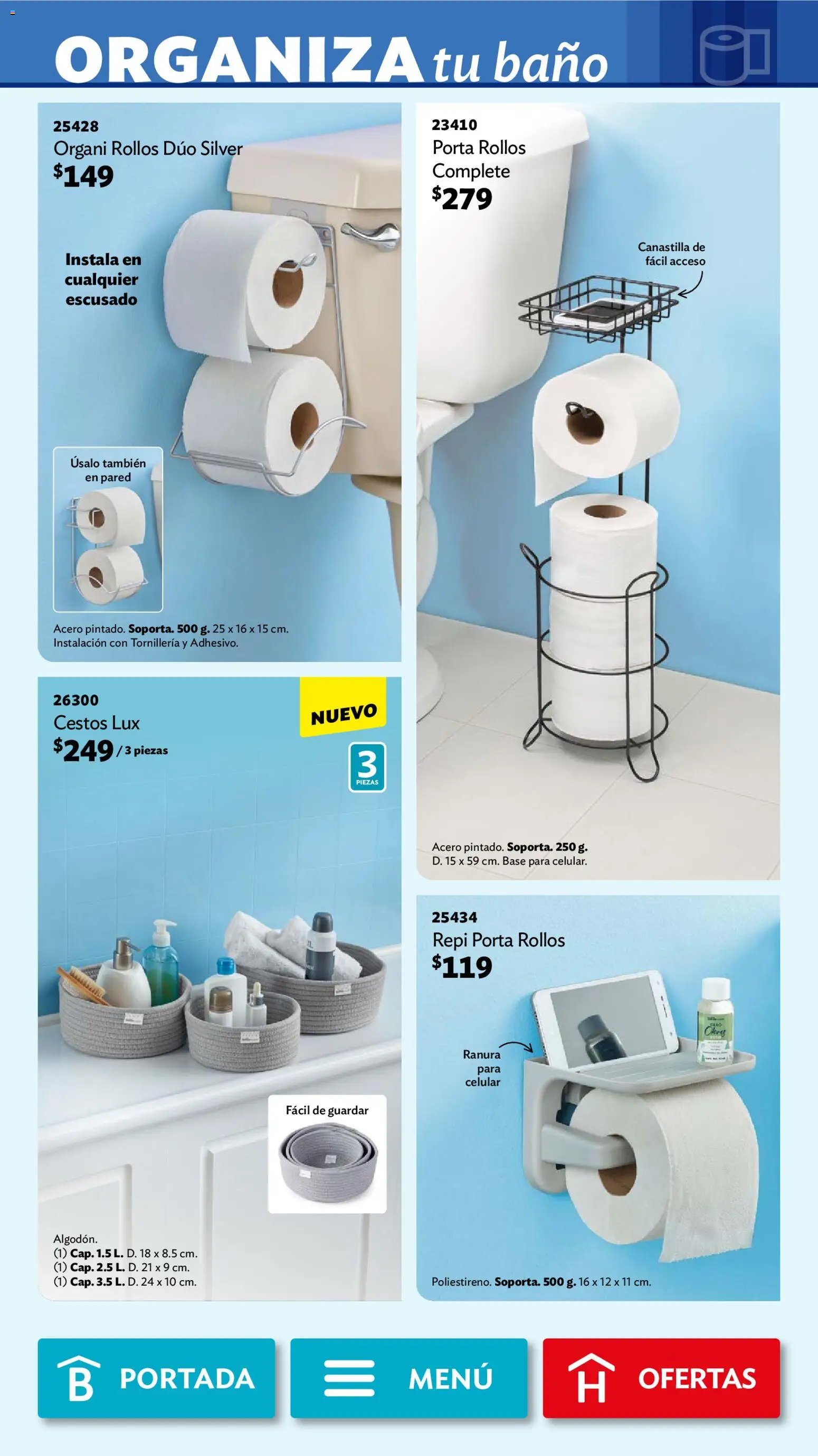 Nuevas ofertas de Betterware válidas en toda la República Mexicana desde el 02/02/2026. ¡Encuentra las mejores ofertas en Betterware campaña 2 2026! | Página: 92 | Productos: Baño