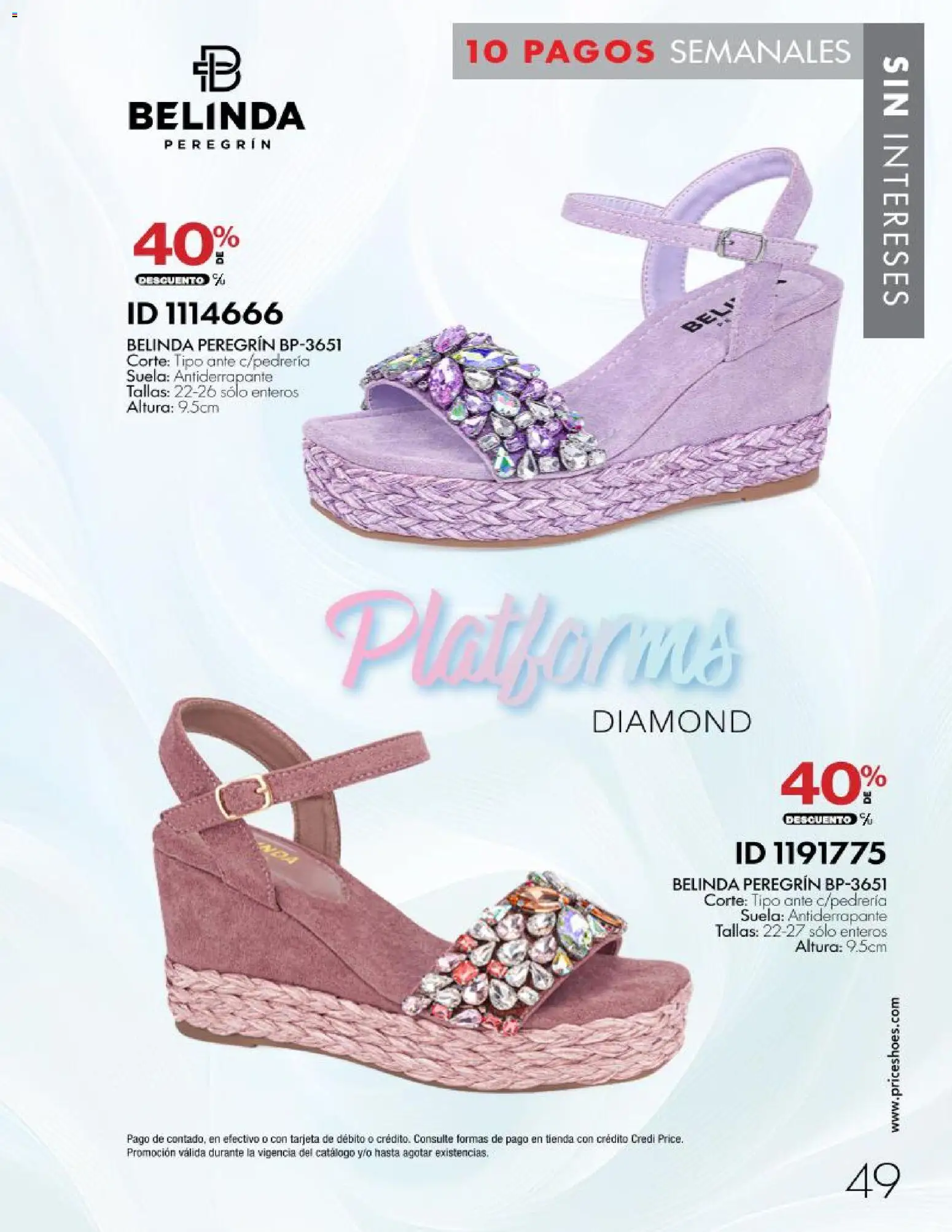 Nuevas ofertas de Price Shoes válidas en toda la República Mexicana desde el 28/10/2026. ¡Encuentra las mejores ofertas en Price Shoes catálogo 10 pagos sin intereses! | Página: 49