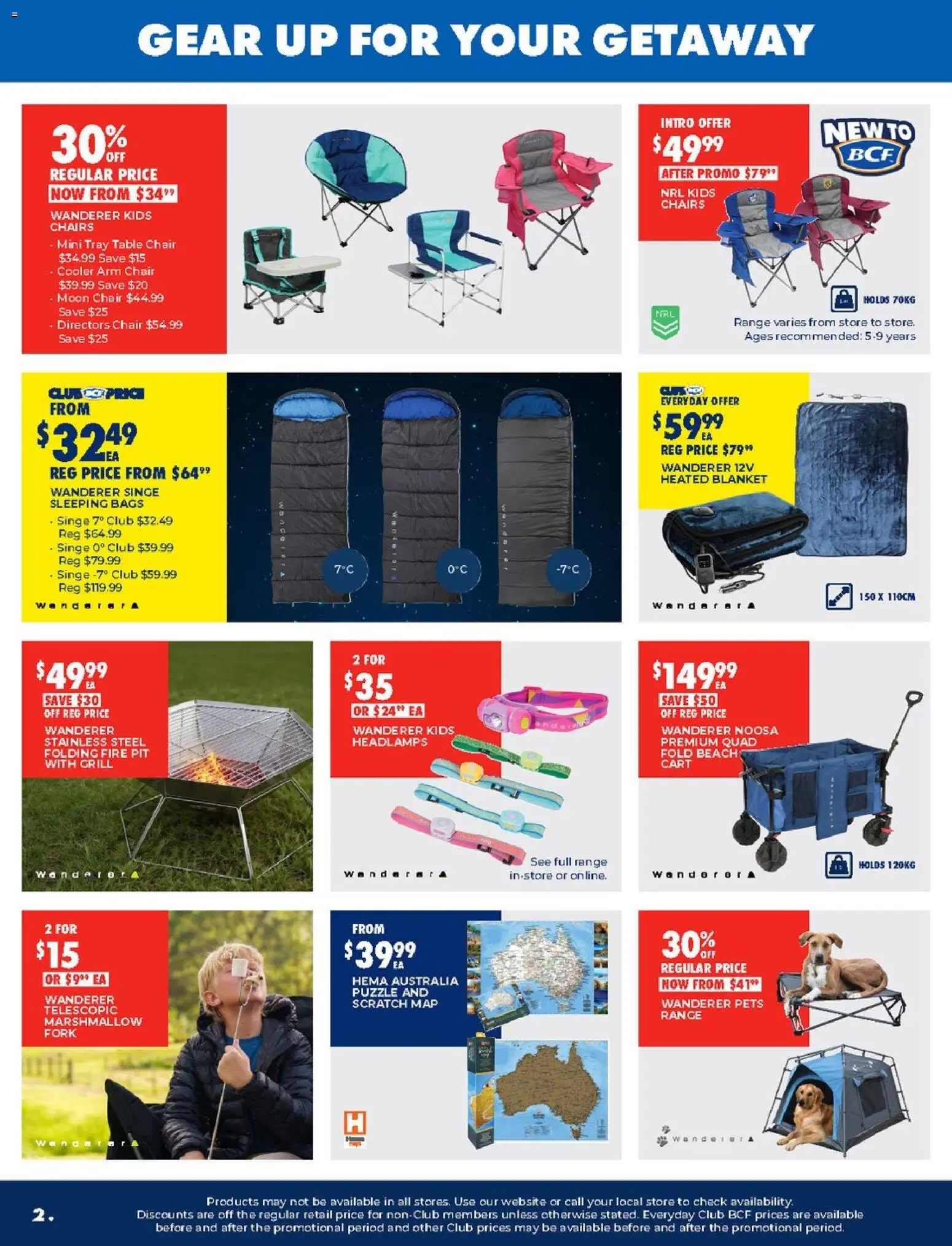 BCF catalogue - valid from 07.04.2026 | Page: 2 | Products: Chair, Cart, Grill, Blanket