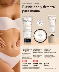 Vista previa de JAFRA catálogo, nuevo folleto de la tienda, válido en México a partir del 01.04.2026 | Página: 31 | Productos: Crema, Exfoliante corporal, Body