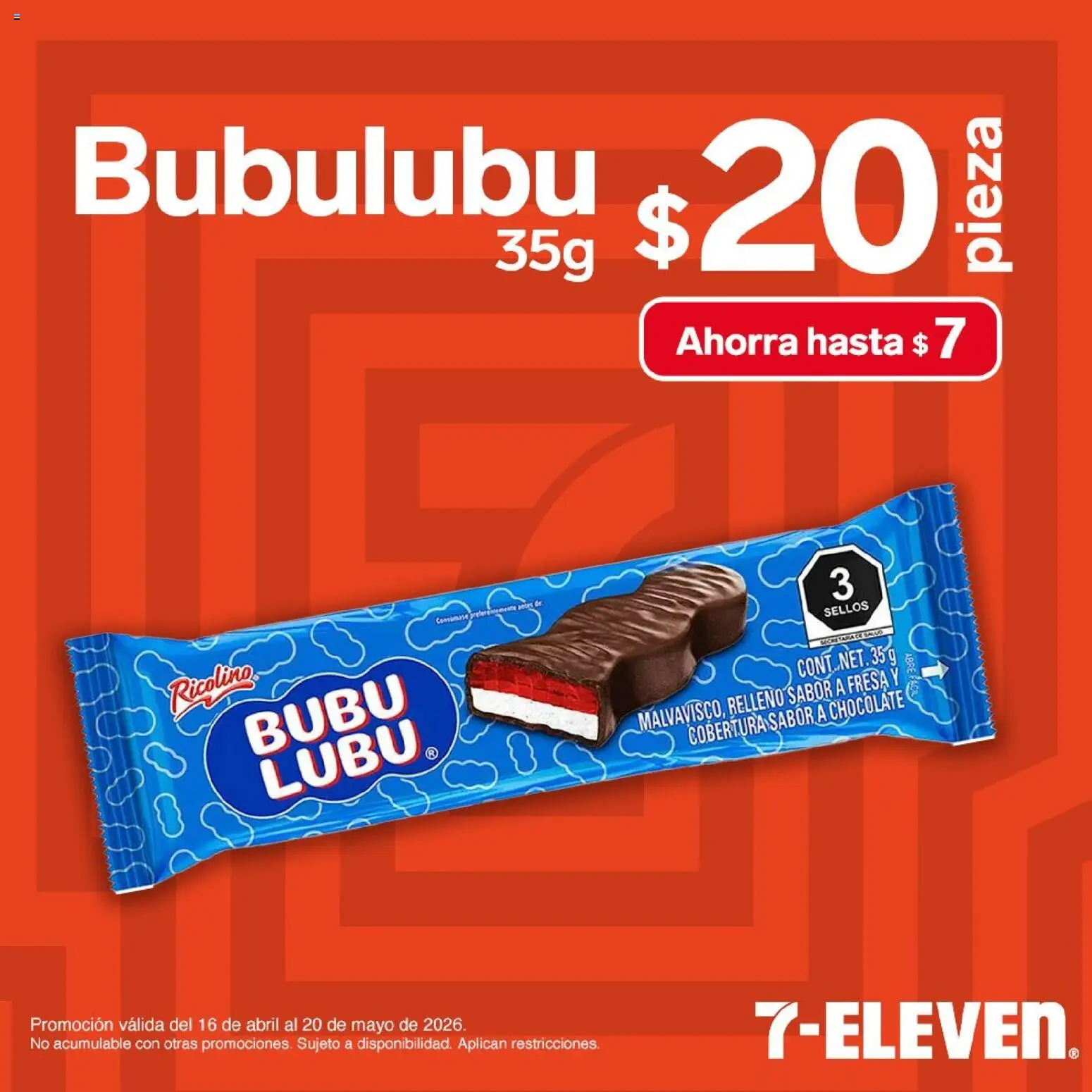 Nuevas ofertas de 7-Eleven válidas en toda la República Mexicana desde el 16.04.2026. ¡Encuentra las mejores ofertas en 7-Eleven folleto! | Página: 11 | Productos: Chocolate, Nuez, Almendra