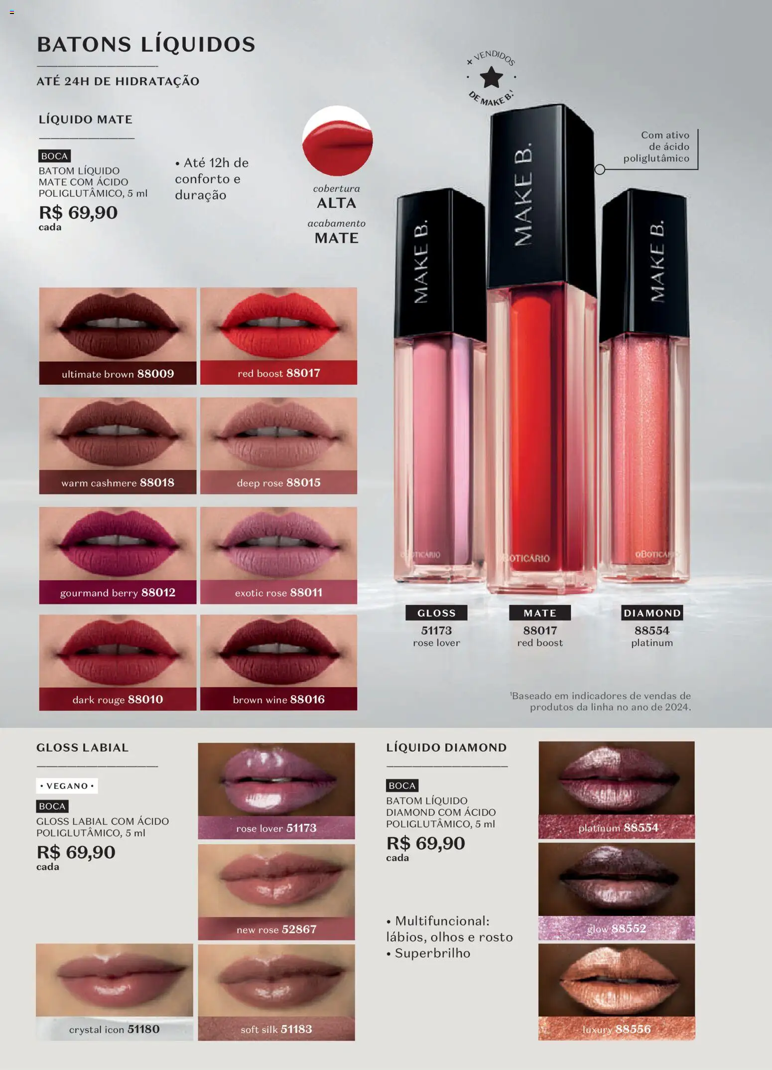 O Boticário Folheto - válido de 20/07/2026 | Página: 138 | Produtos: Batom, Gloss labial, Multifuncional