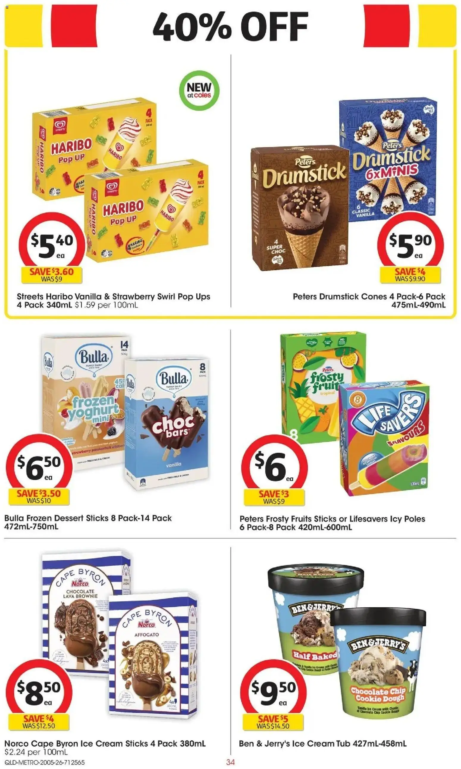 Coles catalogue - valid from 19.05.2026 | Page: 34 | Products: Passionfruit, Cream, Fruits, UPS