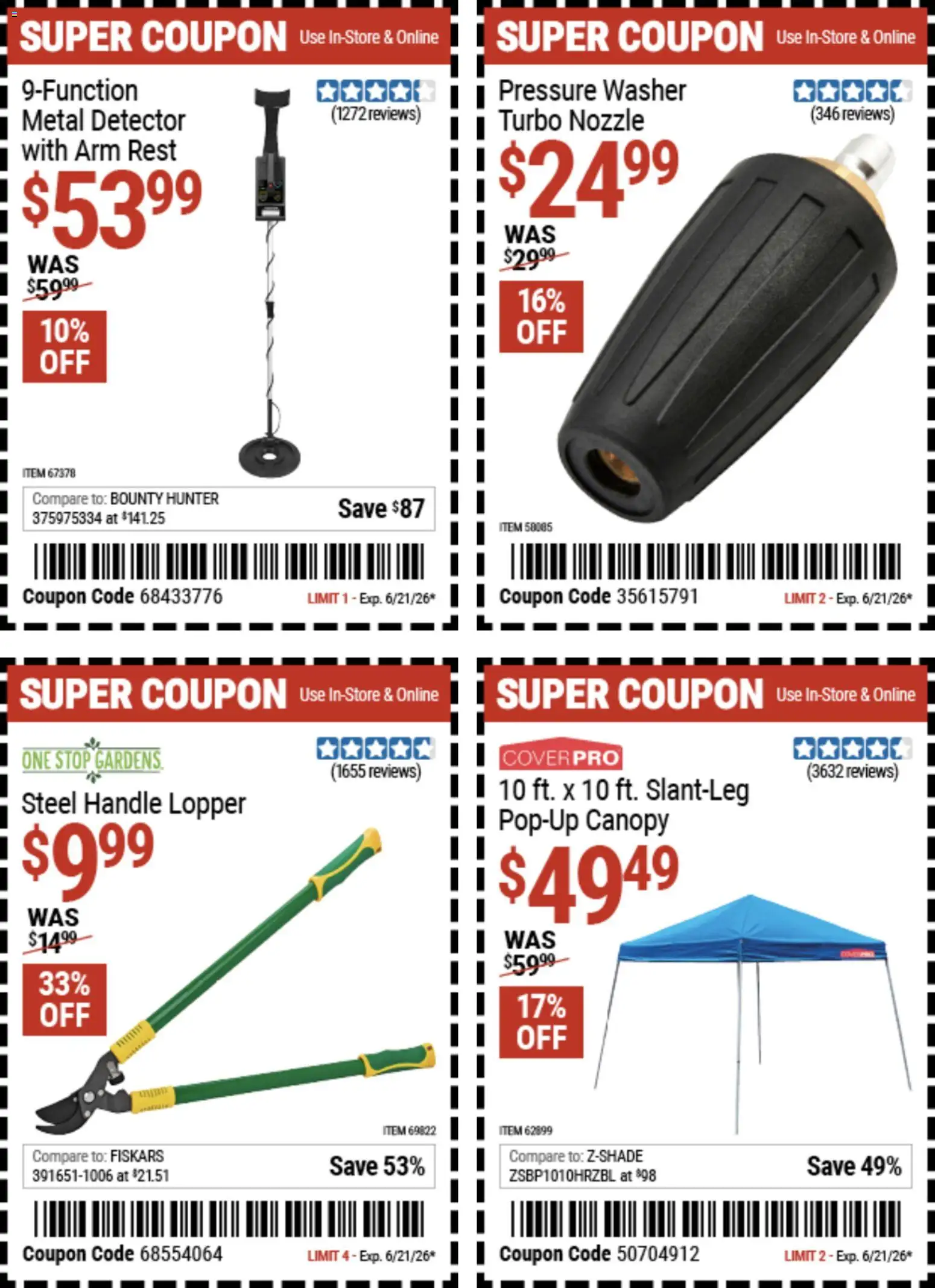 Harbor Freight Weekly Ad - valid from 08.06.2026 | Page: 2 | Products: Washer