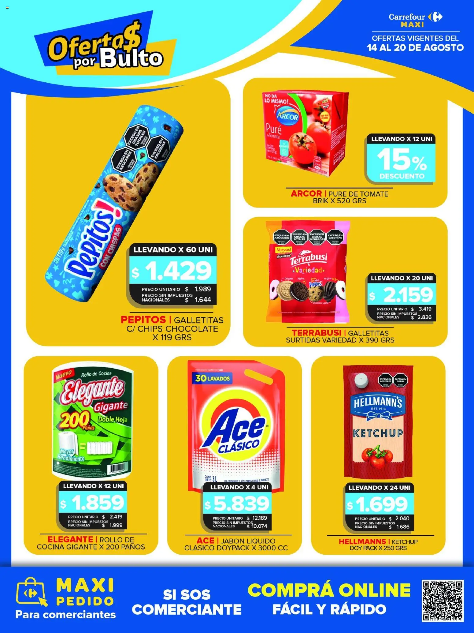 Carrefour Maxi catálogo │ válido desde el 14/08/2026 | Página: 10 | Productos: Cocina, Galletitas, Jabón, Tomate