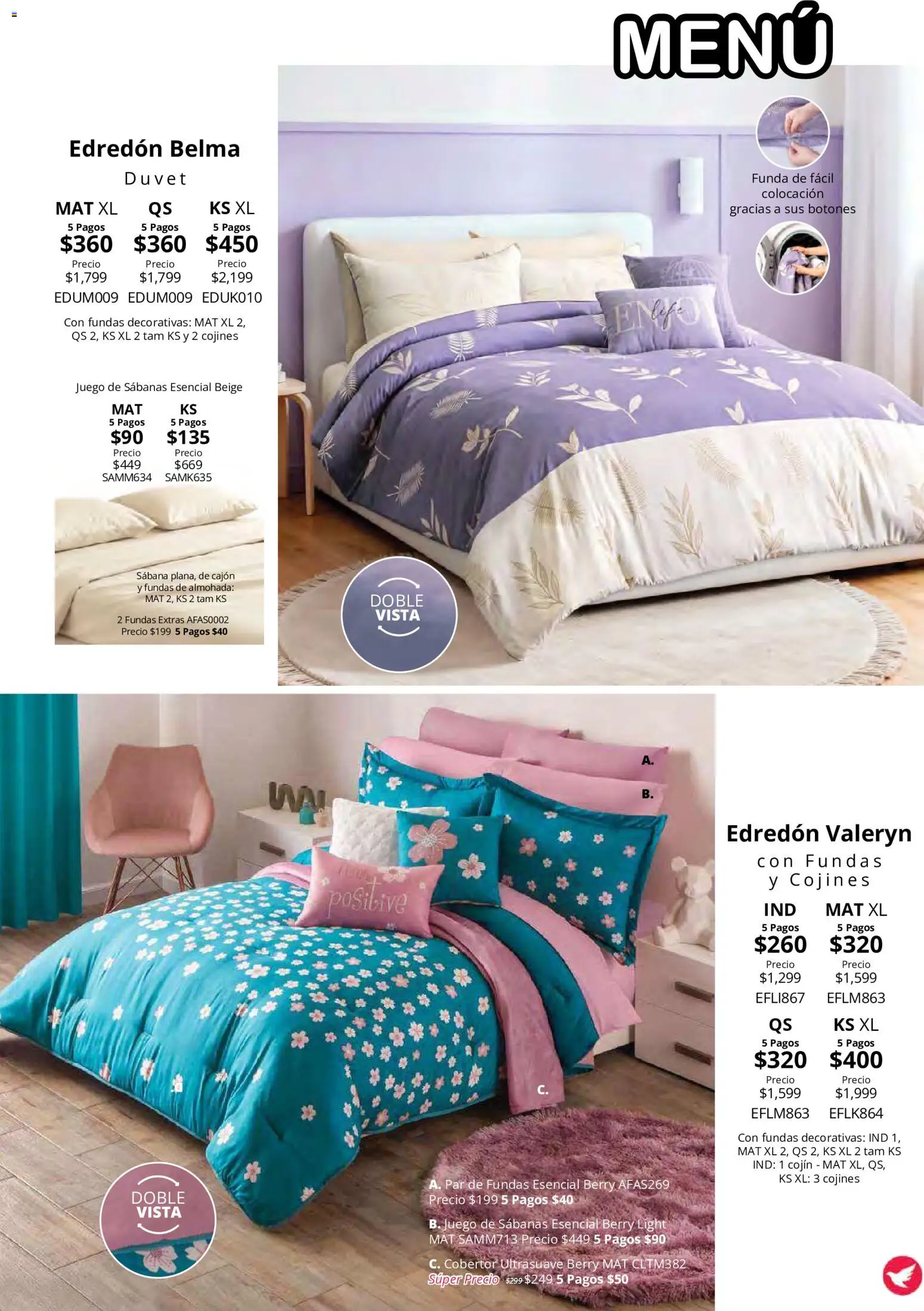 Nuevas ofertas de Colchas Concord válidas en toda la República Mexicana desde el 15/10/2026. ¡Encuentra las mejores ofertas en Colchas Concord catálogo! | Página: 19