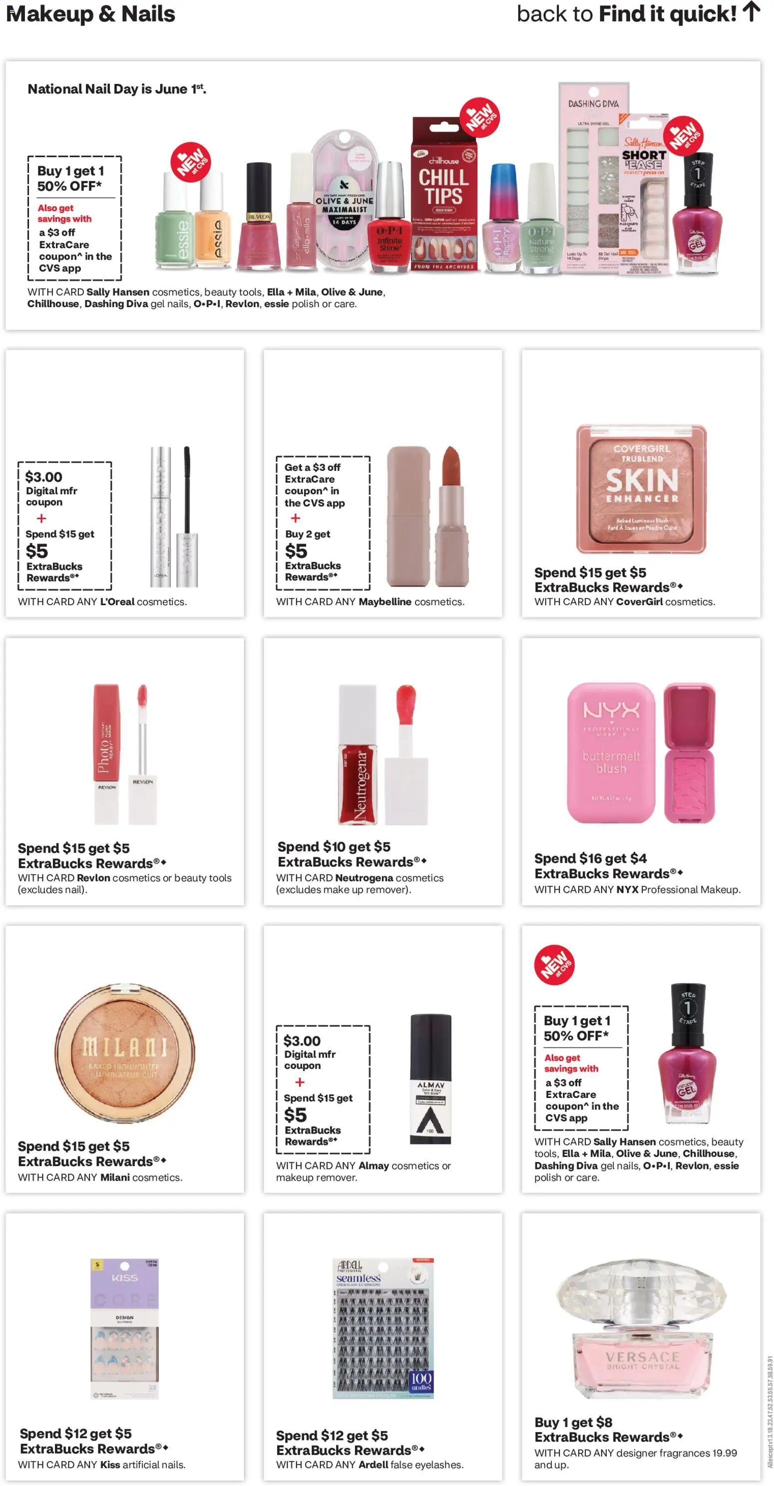 CVS Pharmacy Weekly Ad - FL - valid from 24.05.2026 | Page: 11 | Products: Nail, Make up, Blush, Makeup Remover
