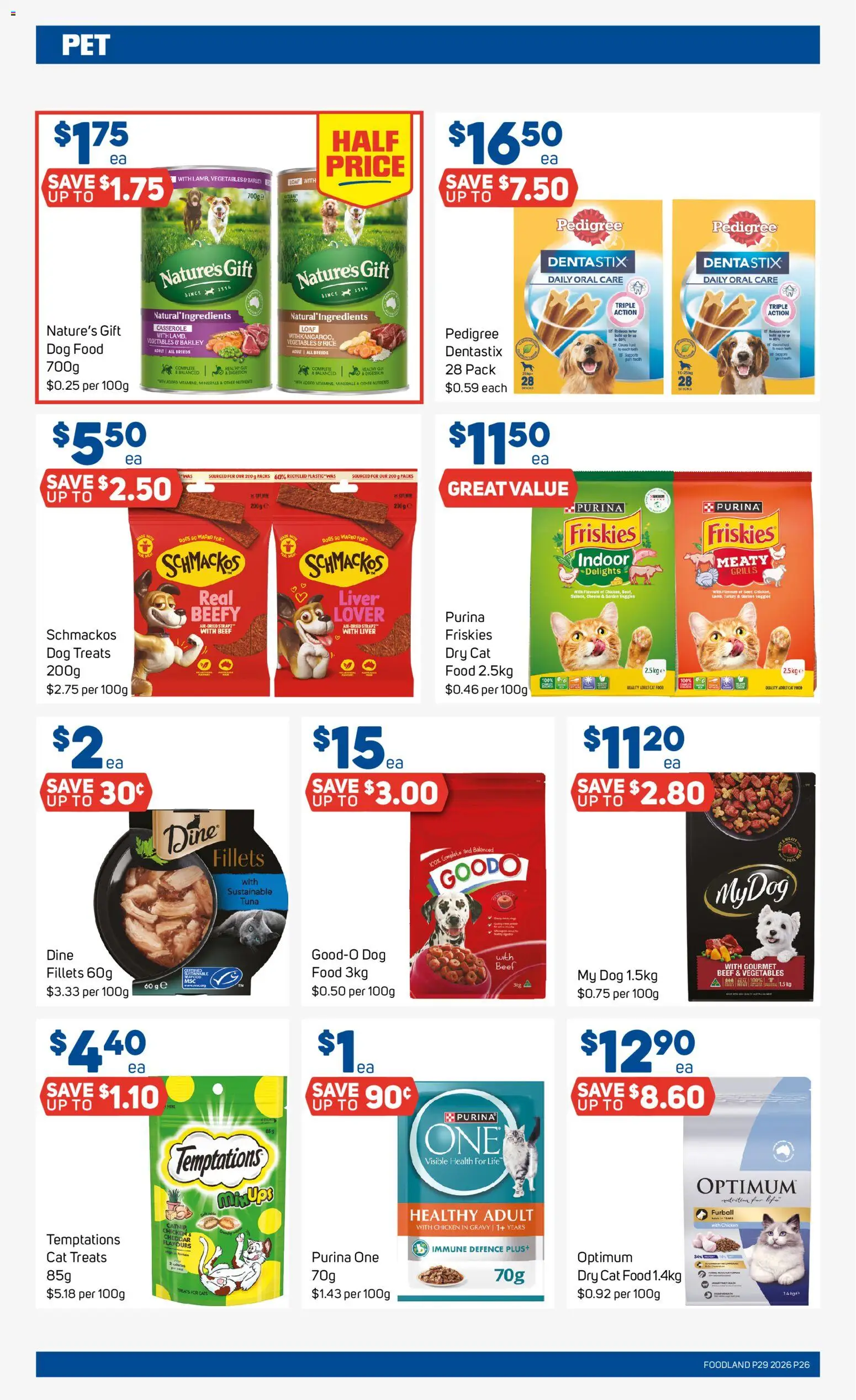 Foodland catalogue - valid from 15/07/2026 | Page: 26 | Products: Beef, Dog food, Sustainable, Tuna