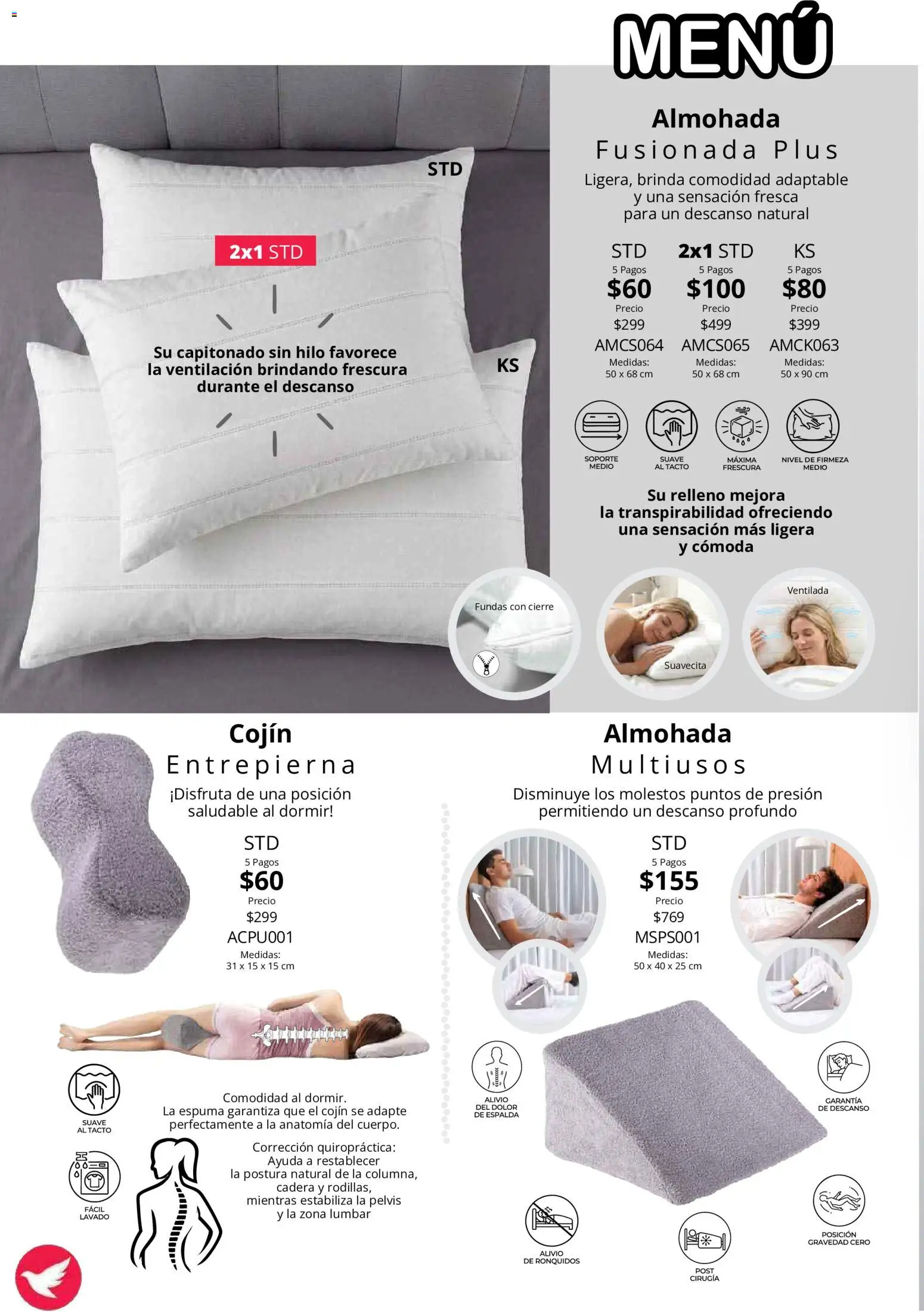 Nuevas ofertas de Colchas Concord válidas en toda la República Mexicana desde el 01/08/2026. ¡Encuentra las mejores ofertas en Colchas Concord catálogo! | Página: 151 | Productos: Espuma, Almohada