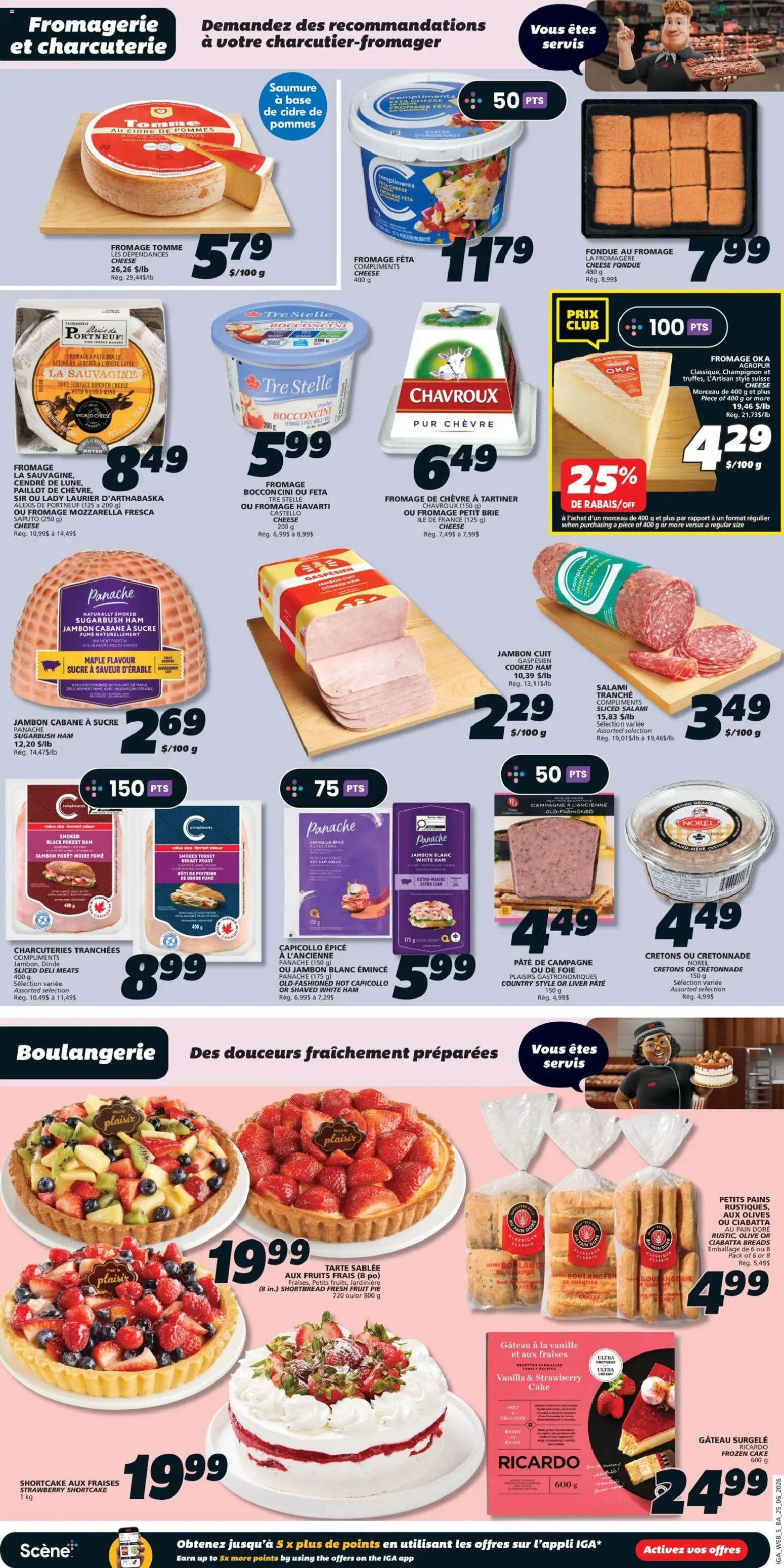 IGA flyer valid from Jun 25, 2026 | Page: 8 | Products: Turkey, Bakery, Salami, Ham