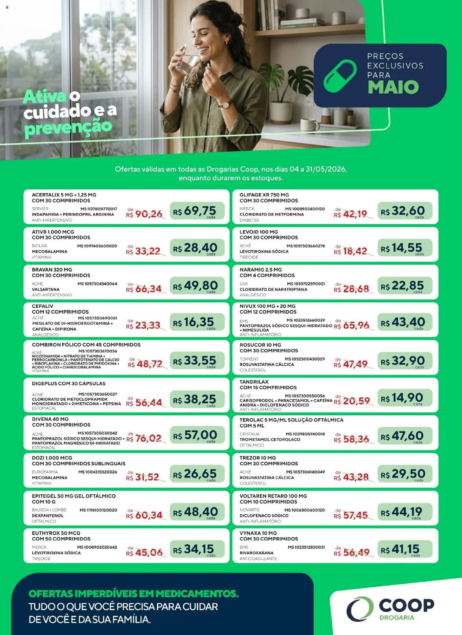 Coop Folheto - válido de 04.05.2026 | Página: 1 | Produtos: Maiô, Cálcio