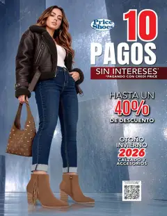 Vista previa de Price Shoes catálogo 10 pagos sin intereses, nuevo folleto de la tienda, válido en México a partir del 28/10/2026