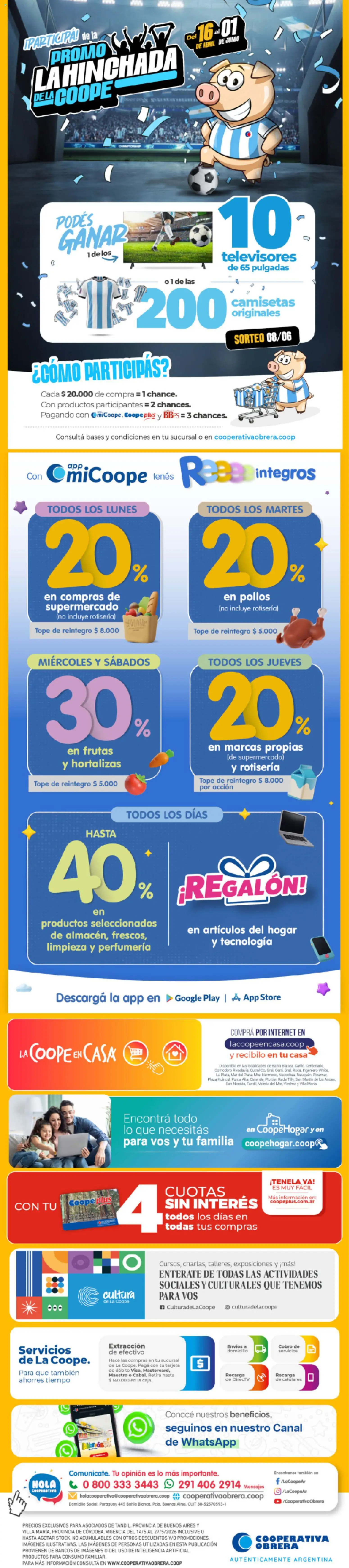 Cooperativa Obrera catálogo de 15/05/2026 ✳️ Obtenga un descuento limitado hoy mismo | Argentina