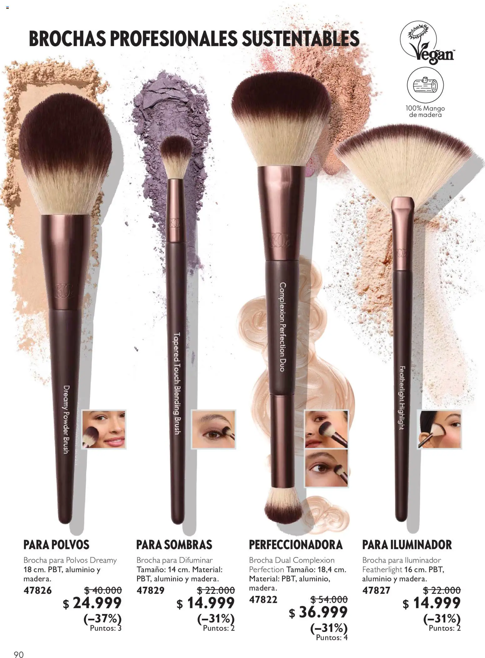 Oriflame revista - valida desde el 11/07/2026 | Página: 90 | Productos: Iluminador, Brocha, Mango