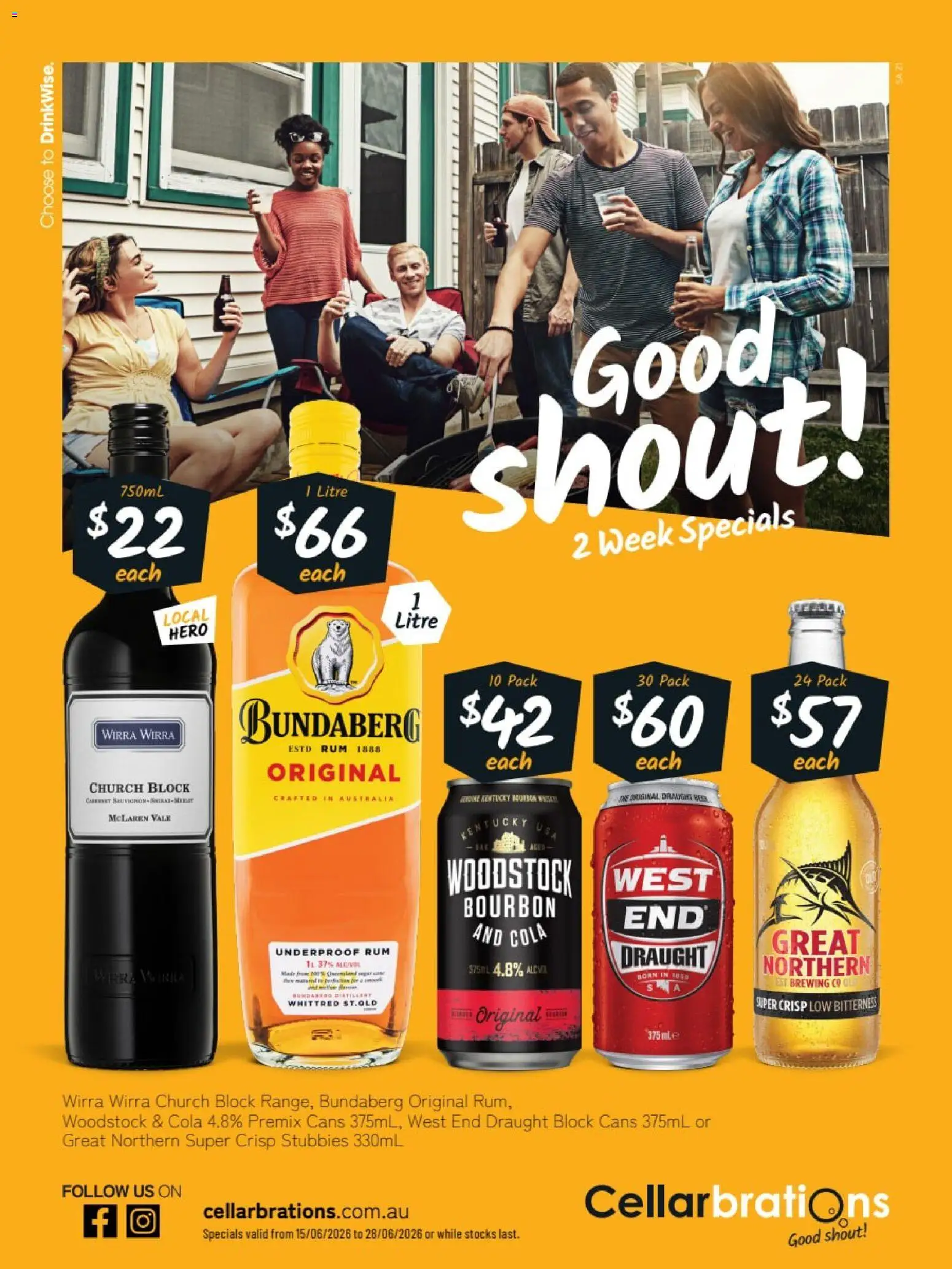 Cellarbrations catalogue - valid from 15.06.2026 | Page: 1 | Products: Bourbon, Rum