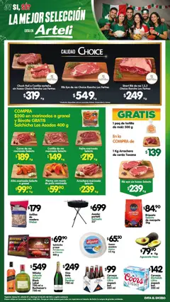 Vista previa de Arteli folleto Carnes & Cortes, nuevo folleto de la tienda, válido en México a partir del 03/07/2026