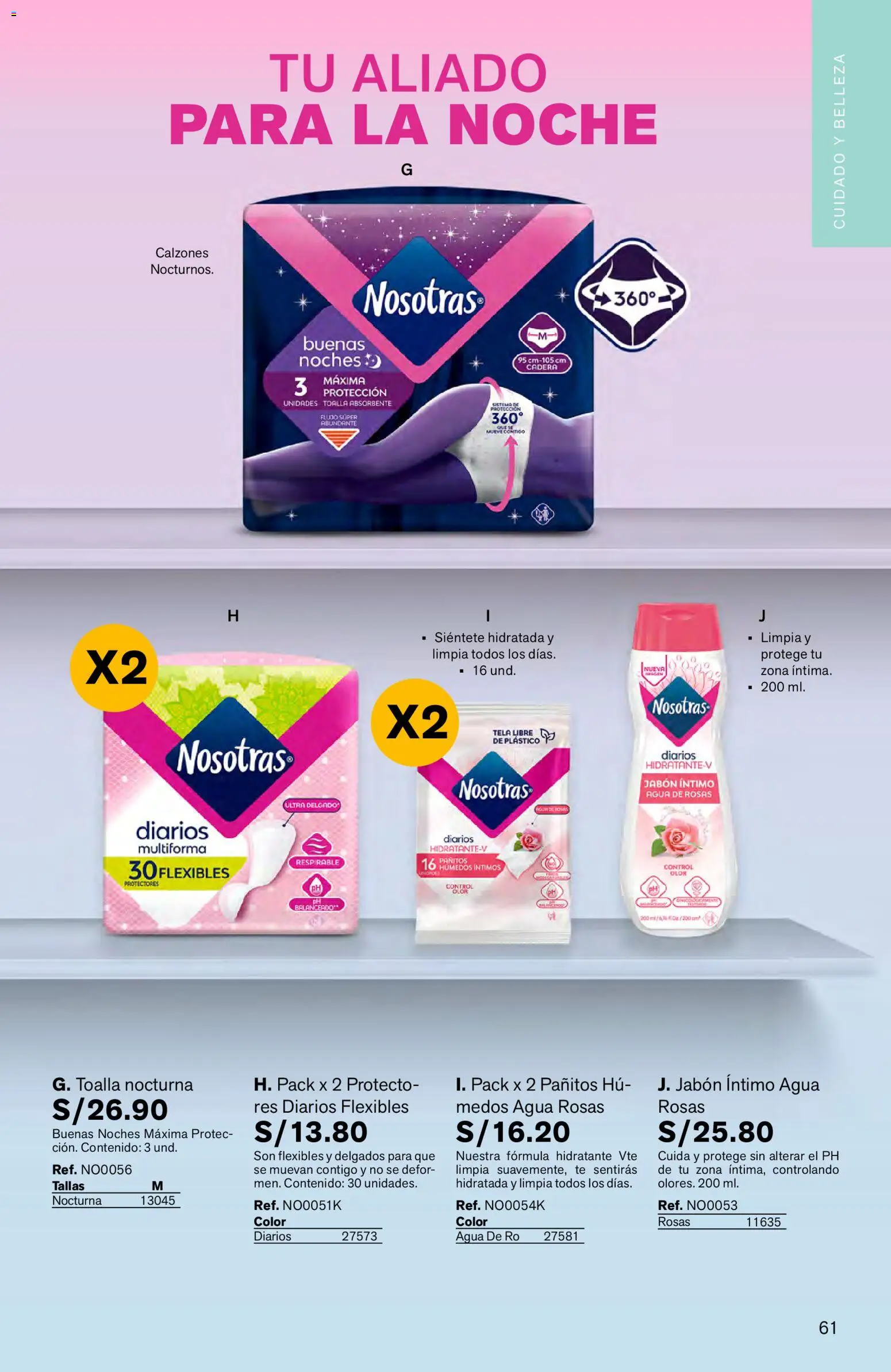 Catálogo Leonisa válido desde 27.04.2026 | Página: 61 | Productos: Jabón, Toalla, Té