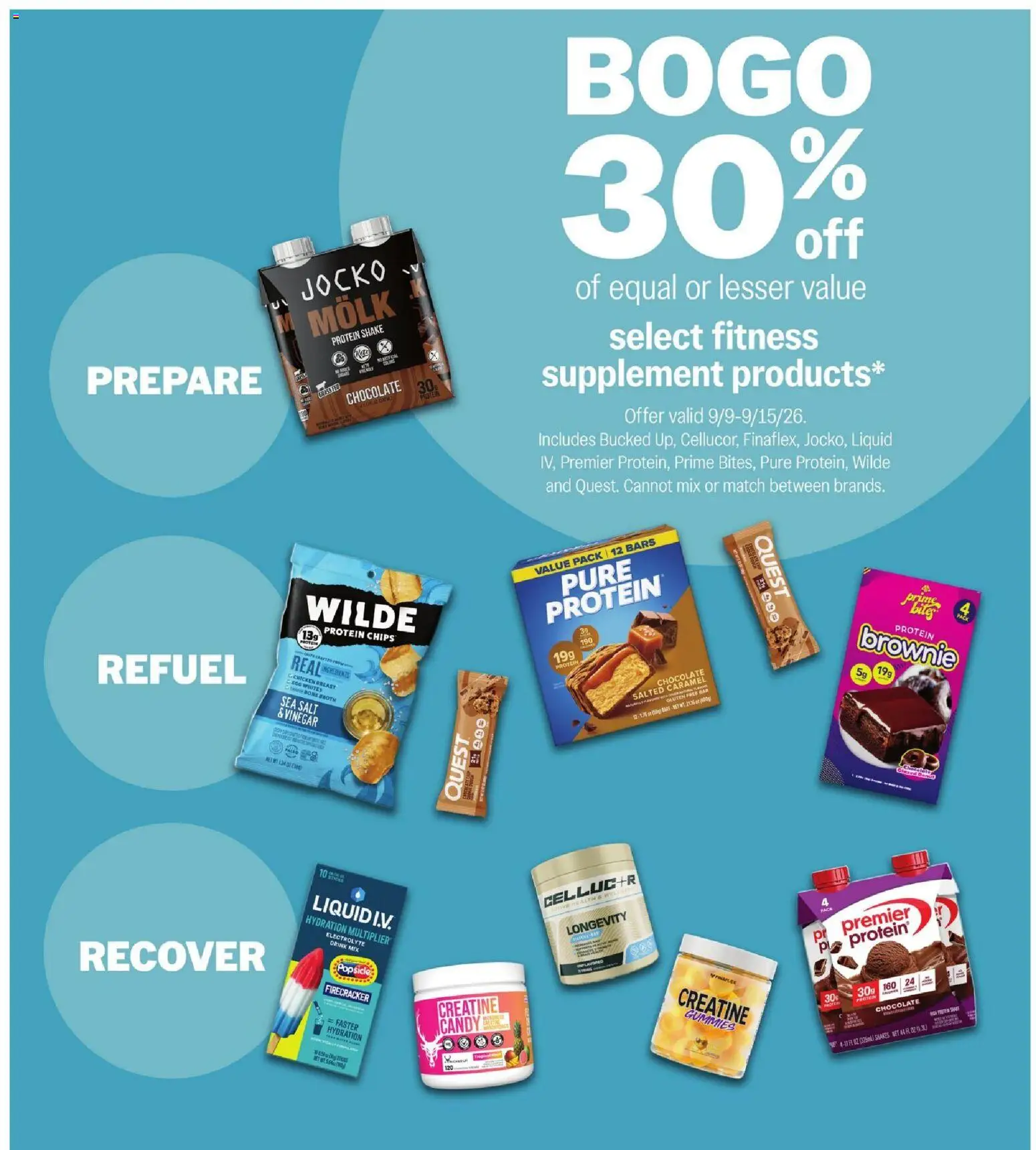 Meijer Weekly Ad - valid from 09/09/2026 | Page: 34 | Products: Vinegar, Creatine, Candy, Salt