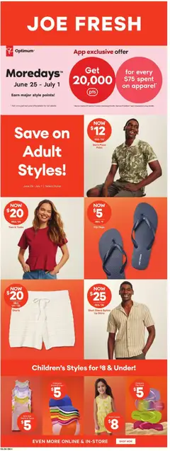 Preview of Atlantic Superstore weekly flyer / circulaire from shop Atlantic Superstore valid from Jun 25, 2026 | Page: 36 | Products: Flip flops, PC, Shorts