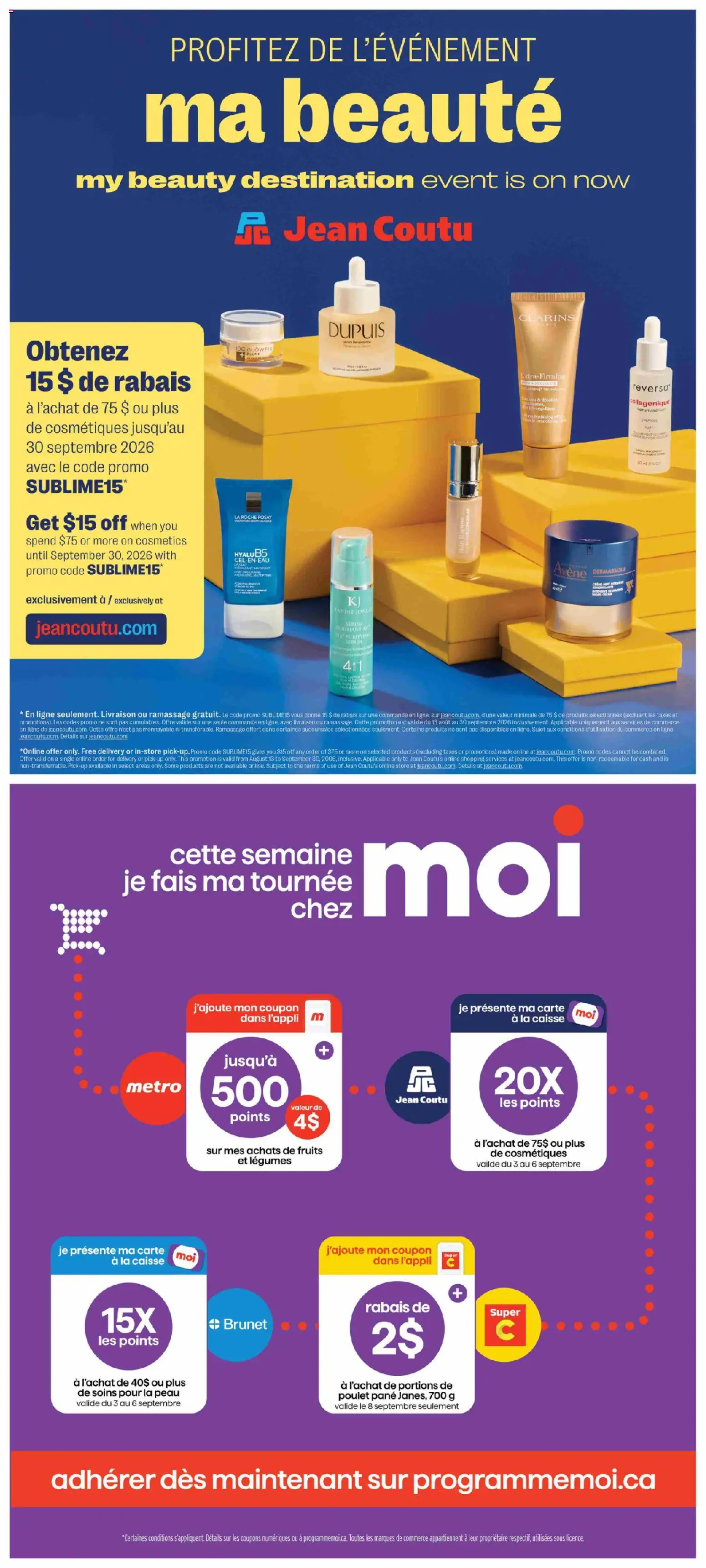 Jean Coutu flyer valid from Sep 3, 2026 | Page: 10 | Products: Legumes