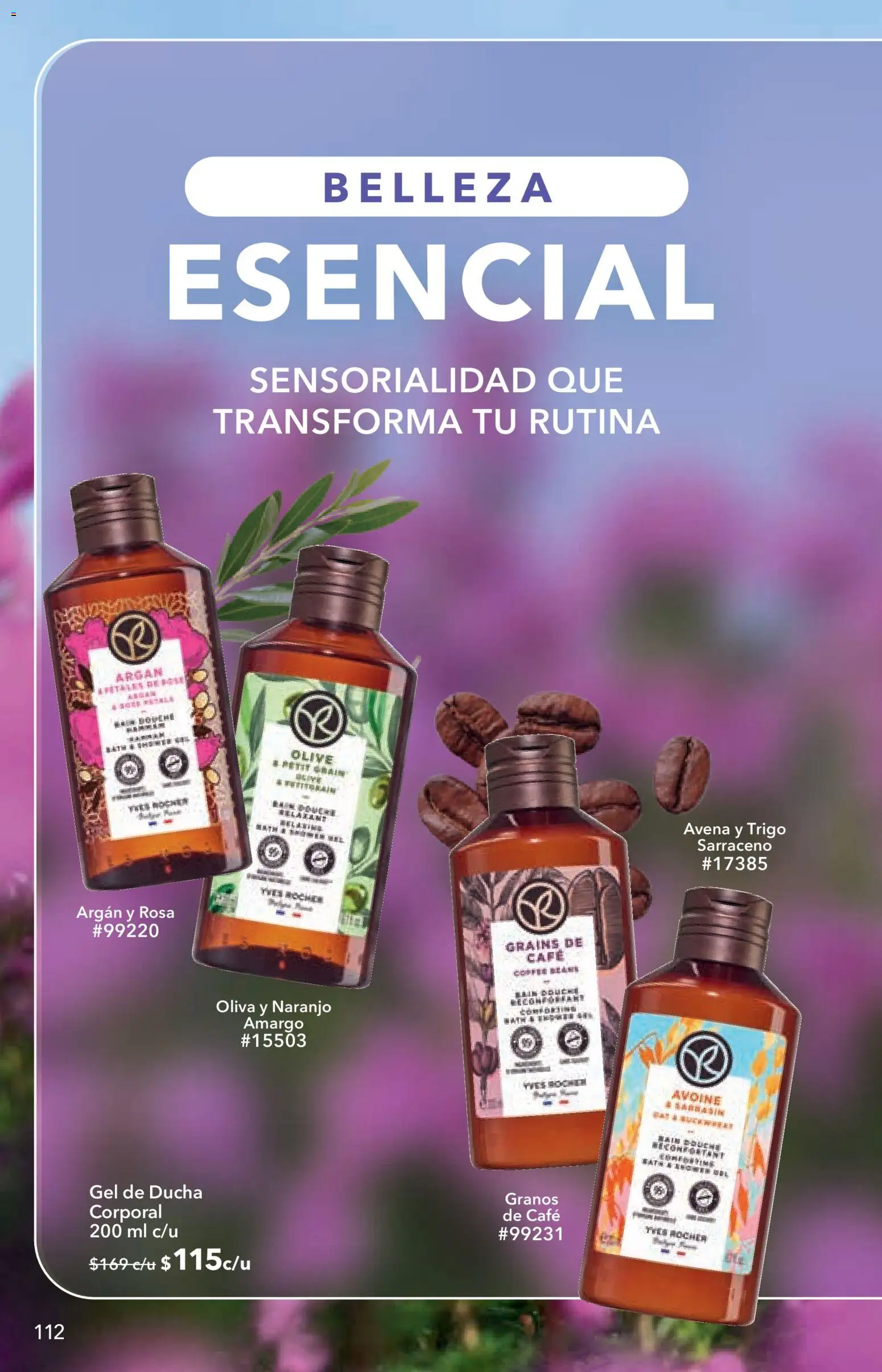 Nuevas ofertas de Yves Rocher válidas en toda la República Mexicana desde el 02/06/2026. ¡Encuentra las mejores ofertas en Yves Rocher campaña 8 2026! | Página: 114 | Productos: Avena, Café, Gel de ducha