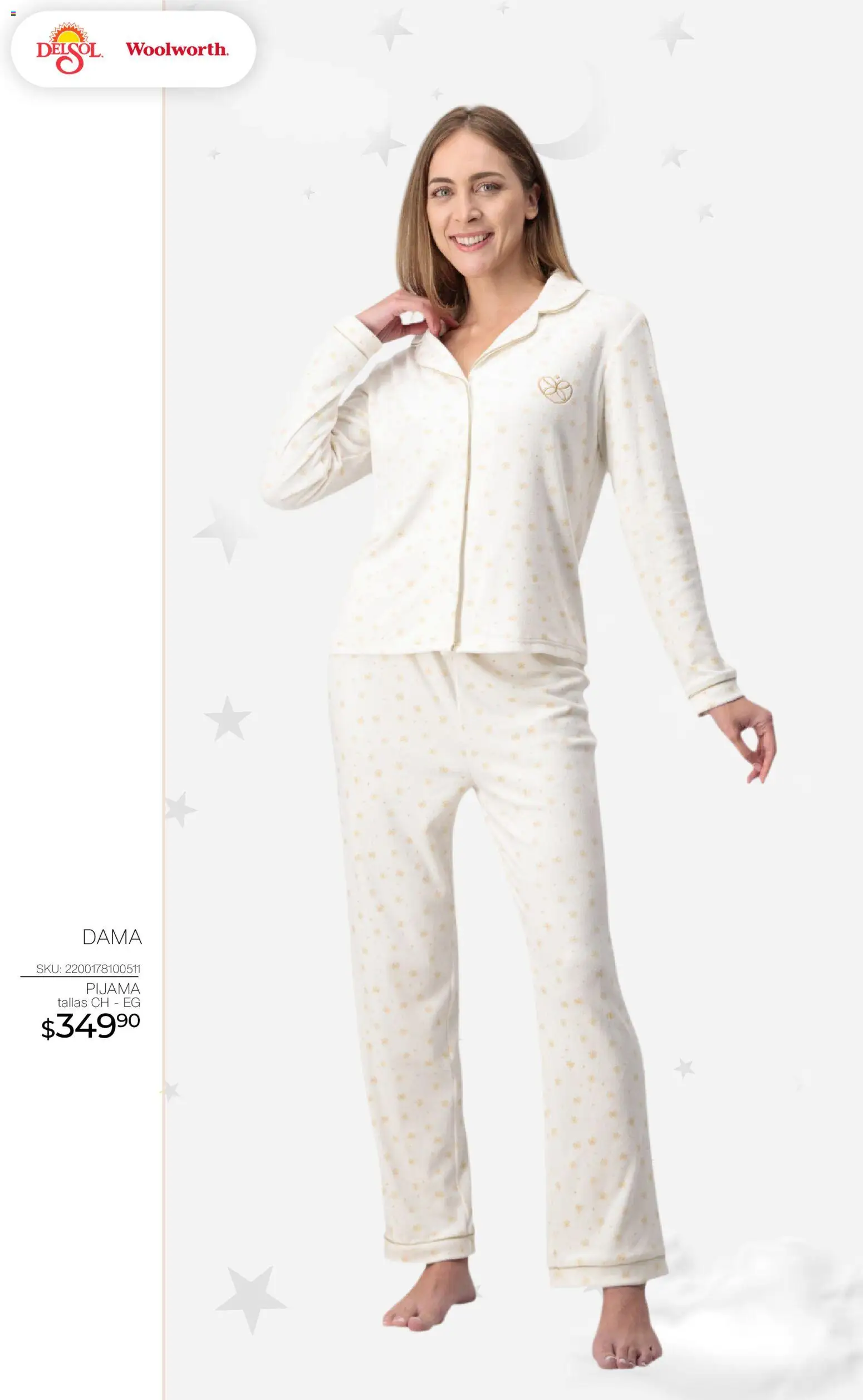 Nuevas ofertas de Del Sol y Woolworth válidas en toda la República Mexicana desde el 01/10/2026. ¡Encuentra las mejores ofertas en Del Sol y Woolworth catálogo Pijamas! | Página: 8