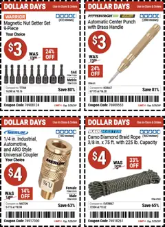Preview of Harbor Freight weekly ads valid from 07.05.2026 | Page: 3 | Products: Nut Setter
