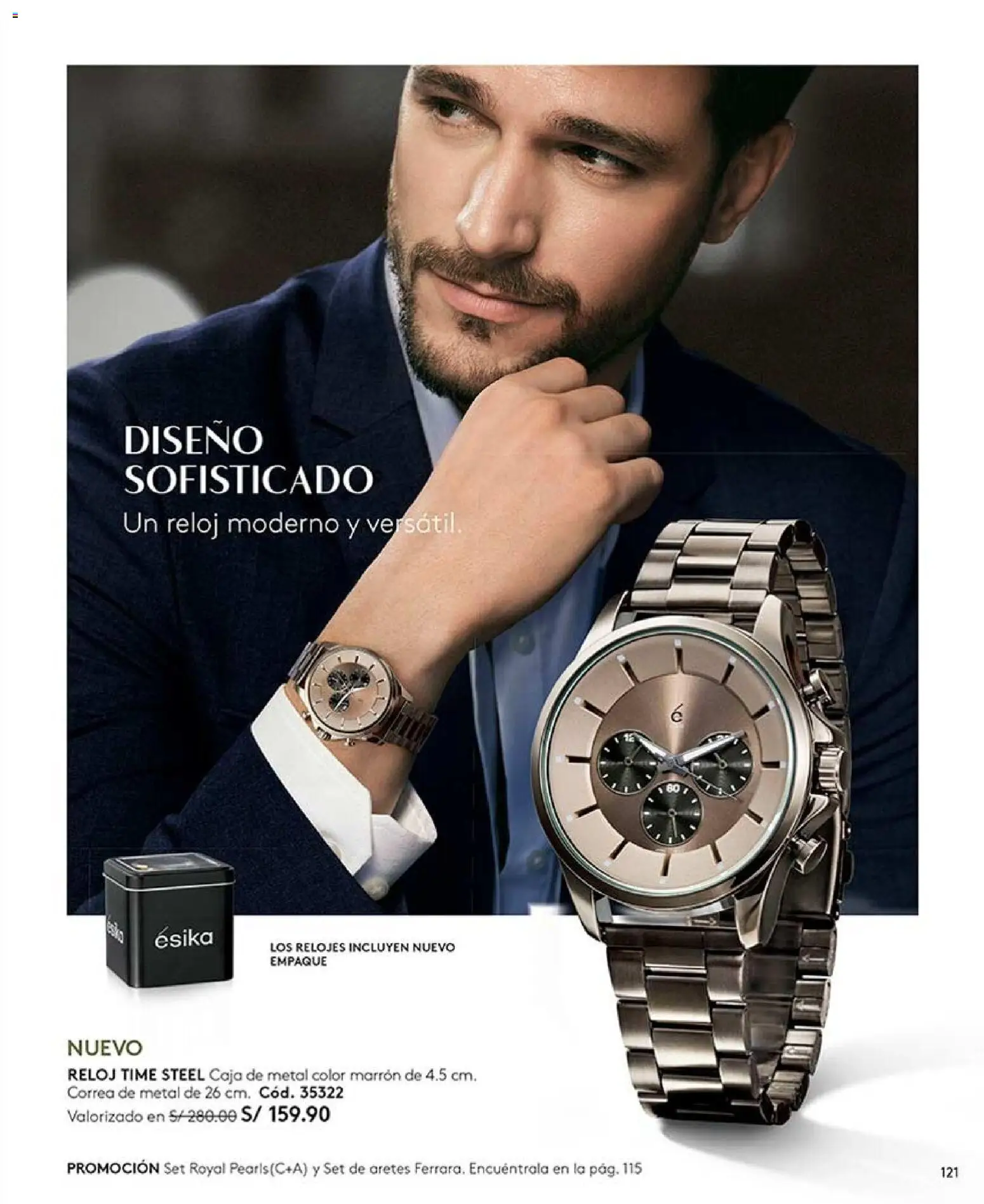Catálogo Ésika válido desde 20/06/2026 | Página: 121 | Productos: Caja, Reloj, Empaque