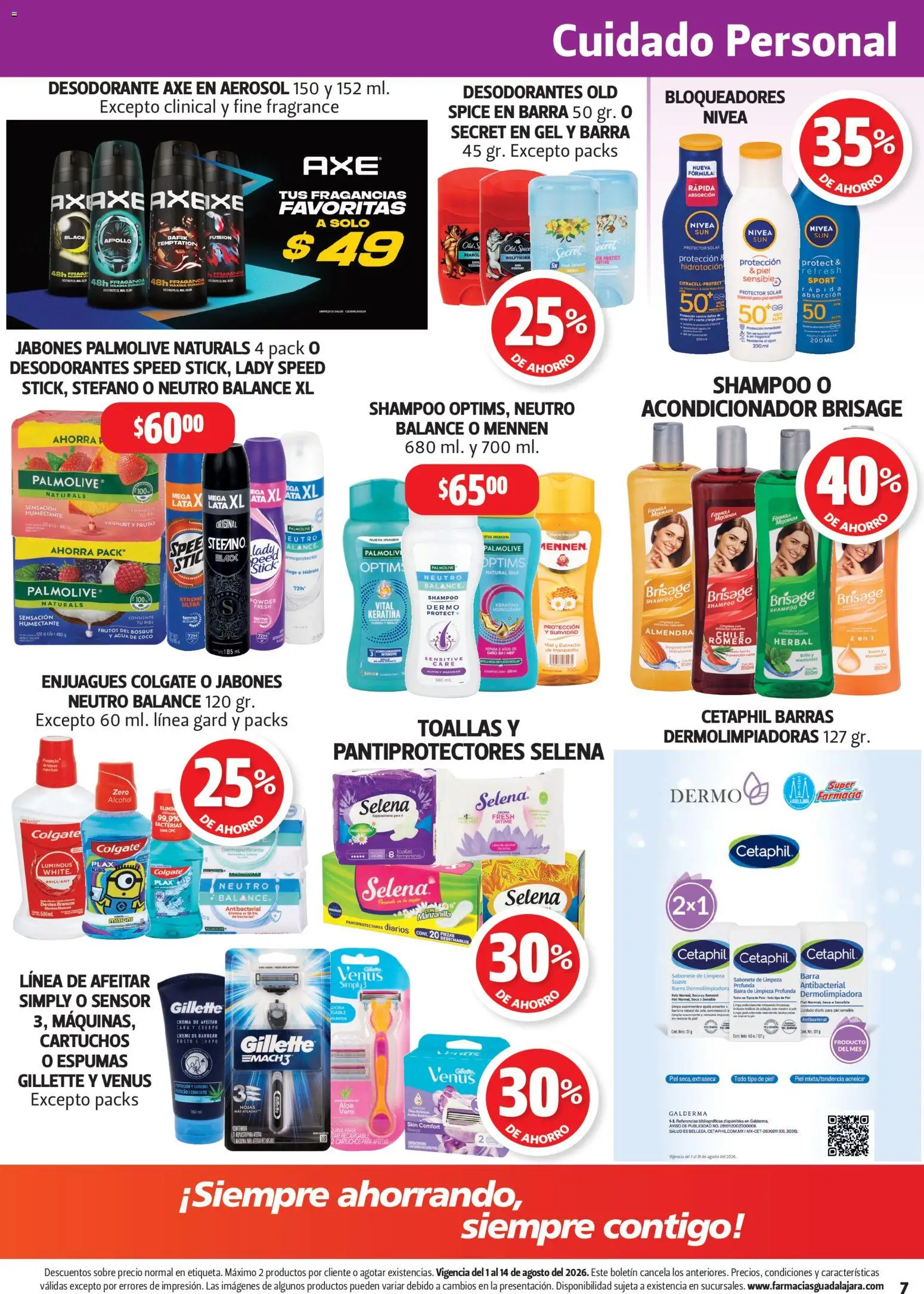 Nuevas ofertas de Farmacia Guadalajara válidas en toda la República Mexicana desde el 01/08/2026. ¡Encuentra las mejores ofertas en Farmacia Guadalajara catálogo! | Página: 7 | Productos: Almendra, Barra, Termo, Acondicionador