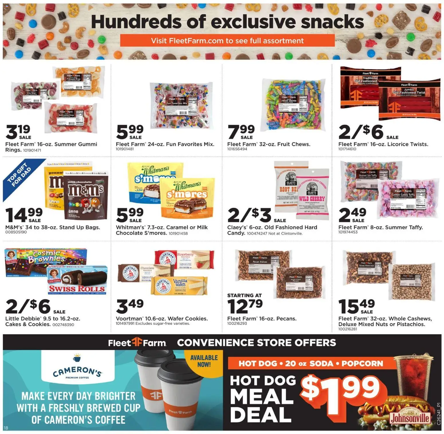 Mills Fleet Farm Weekly Ad - valid from 08.06.2026 | Page: 23 | Products: Milk, Coffee, Nuts, Watermelon