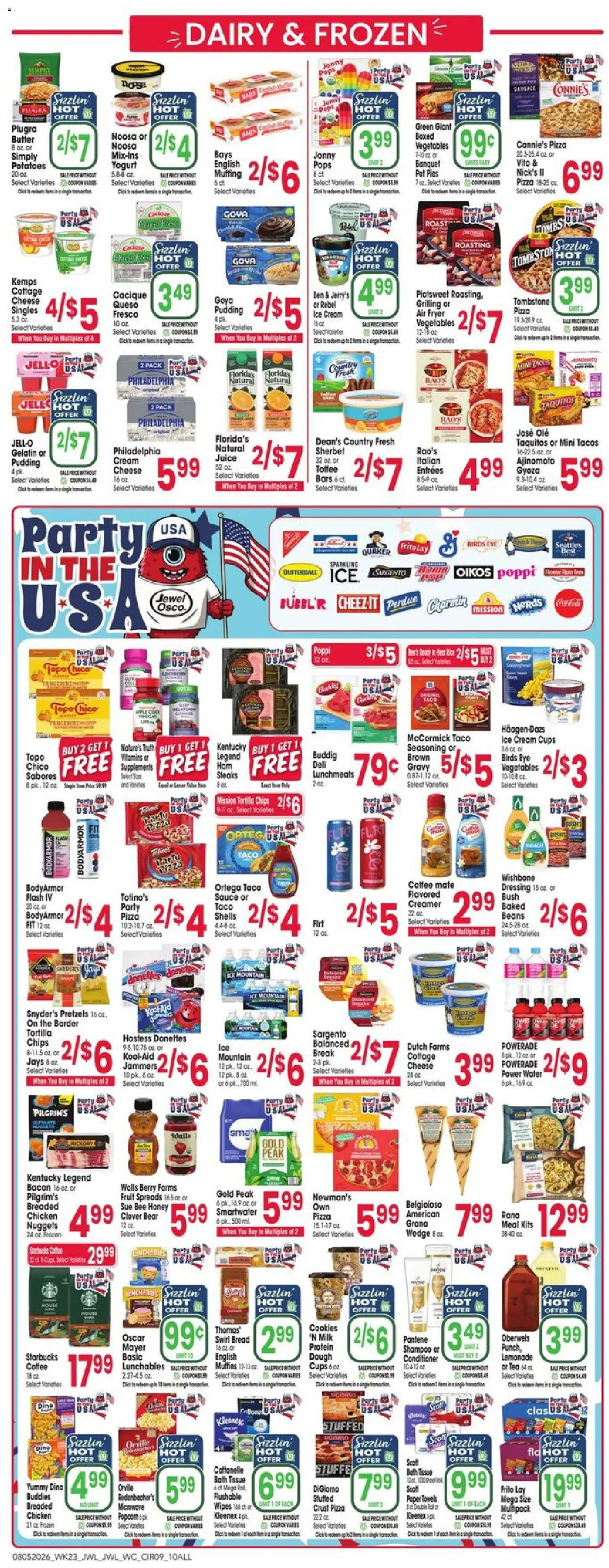 Jewel Osco Weekly Ad - valid from 08/05/2026 | Page: 9 | Products: Milk, Microwave, Cream, Sauce