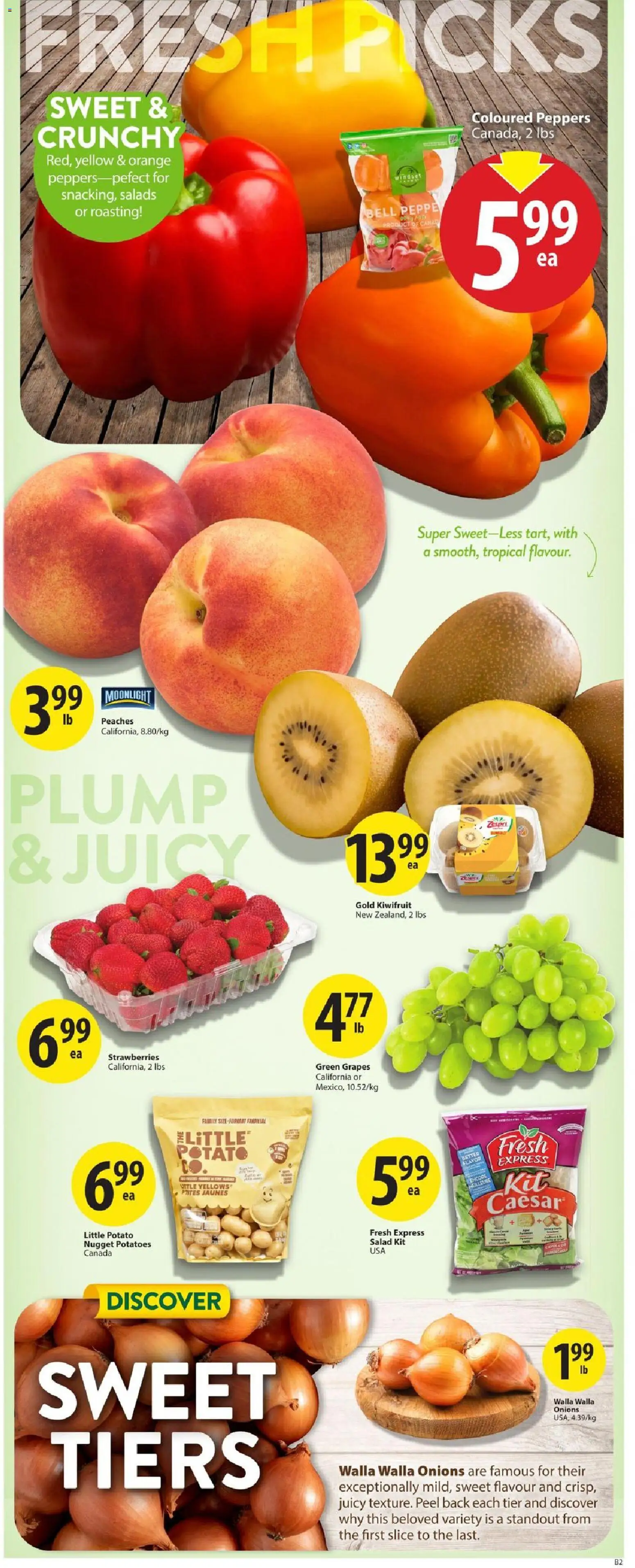 Save on foods flyer valid from Jul 16, 2026 | Page: 3 | Products: Strawberries, Salad, Potatoes