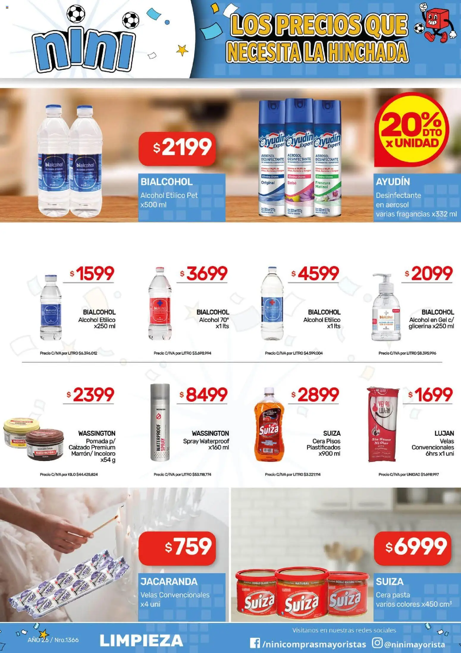 NINI Mayorista ofertas │ válido desde el 29/06/2026 | Página: 13 | Productos: Alcohol en gel, Pomada, Cera, Pasta