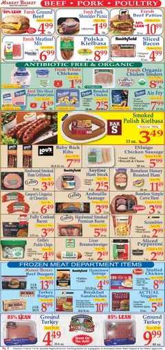 Preview of Market Basket weekly ads valid from 07/05/2026 | Page: 3 | Products: Broccoli, Pork, Lemon, Garlic