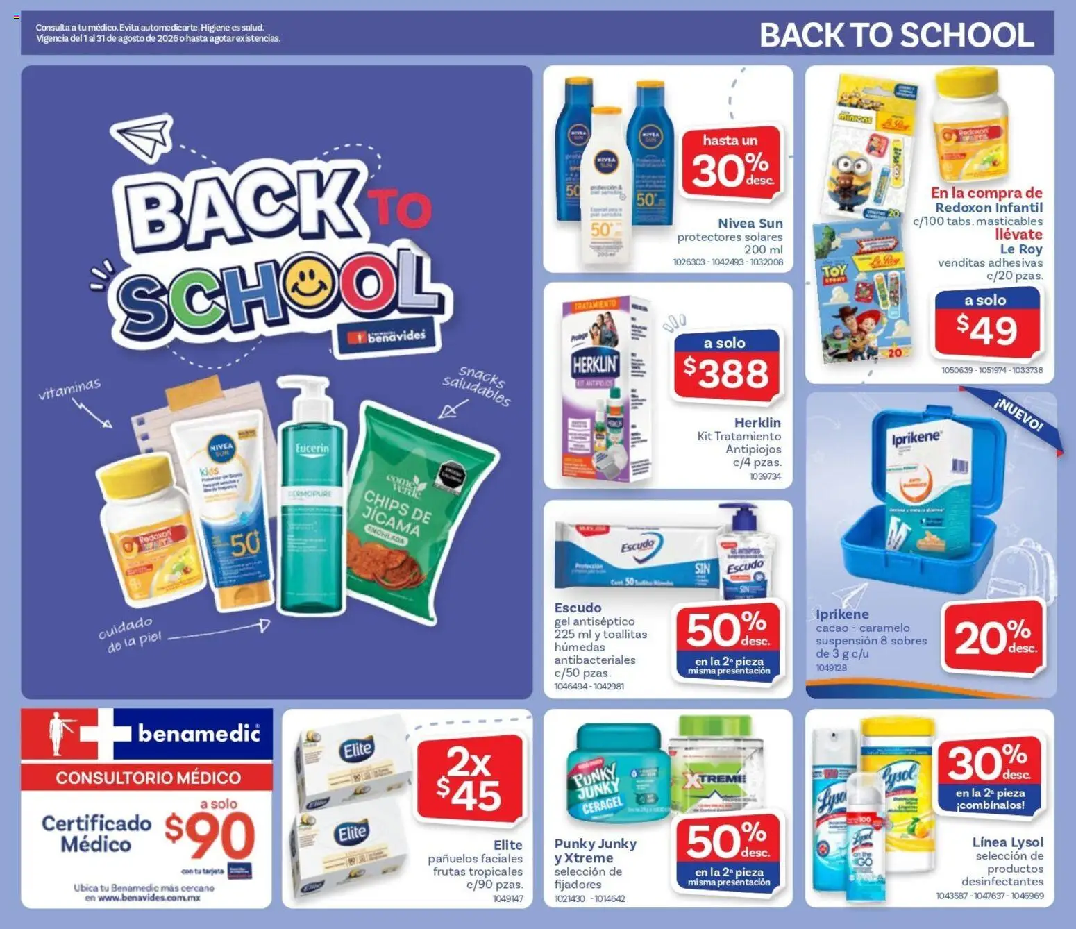 Nuevas ofertas de Farmacia Benavides válidas en toda la República Mexicana desde el 01/08/2026. ¡Encuentra las mejores ofertas en Farmacia Benavides catálogo! | Página: 23