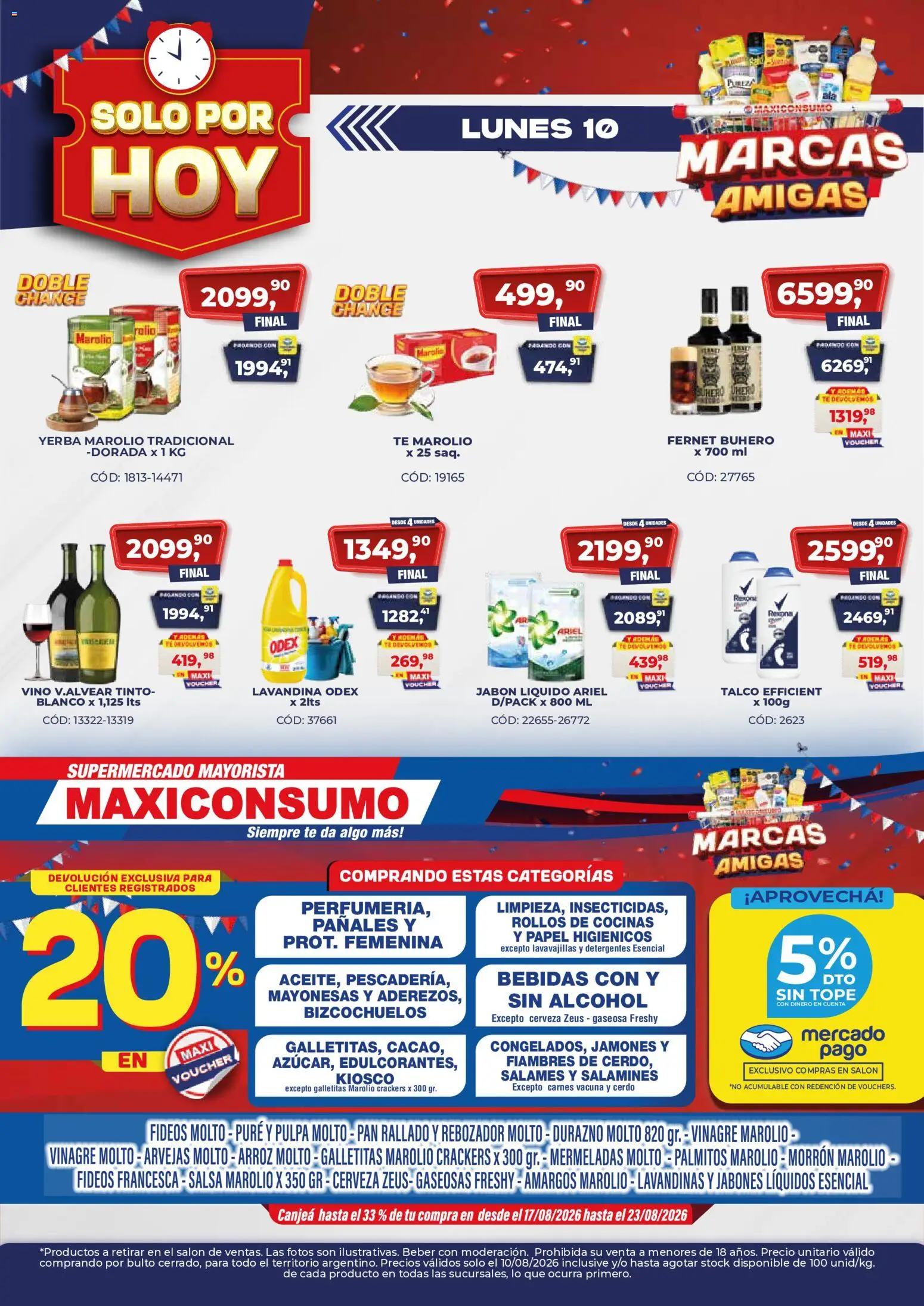 Maxiconsumo ofertas │ válido desde el 10/08/2026 | Página: 1