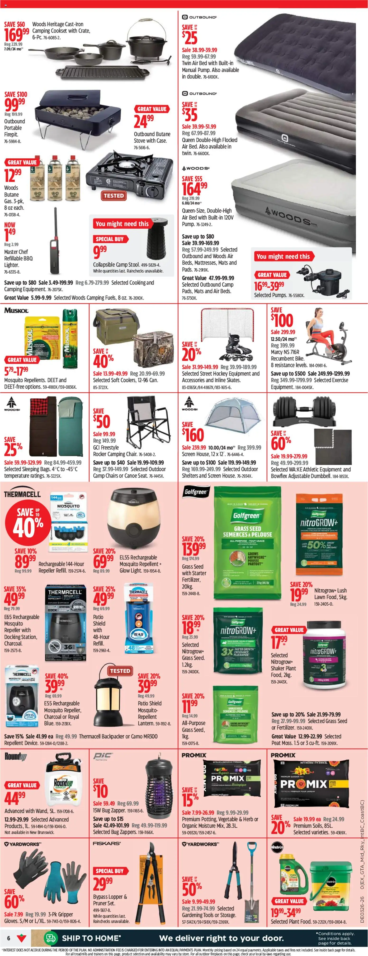 Canadian Tire flyer valid from Jun 25, 2026 | Page: 6 | Products: Stove, Bed